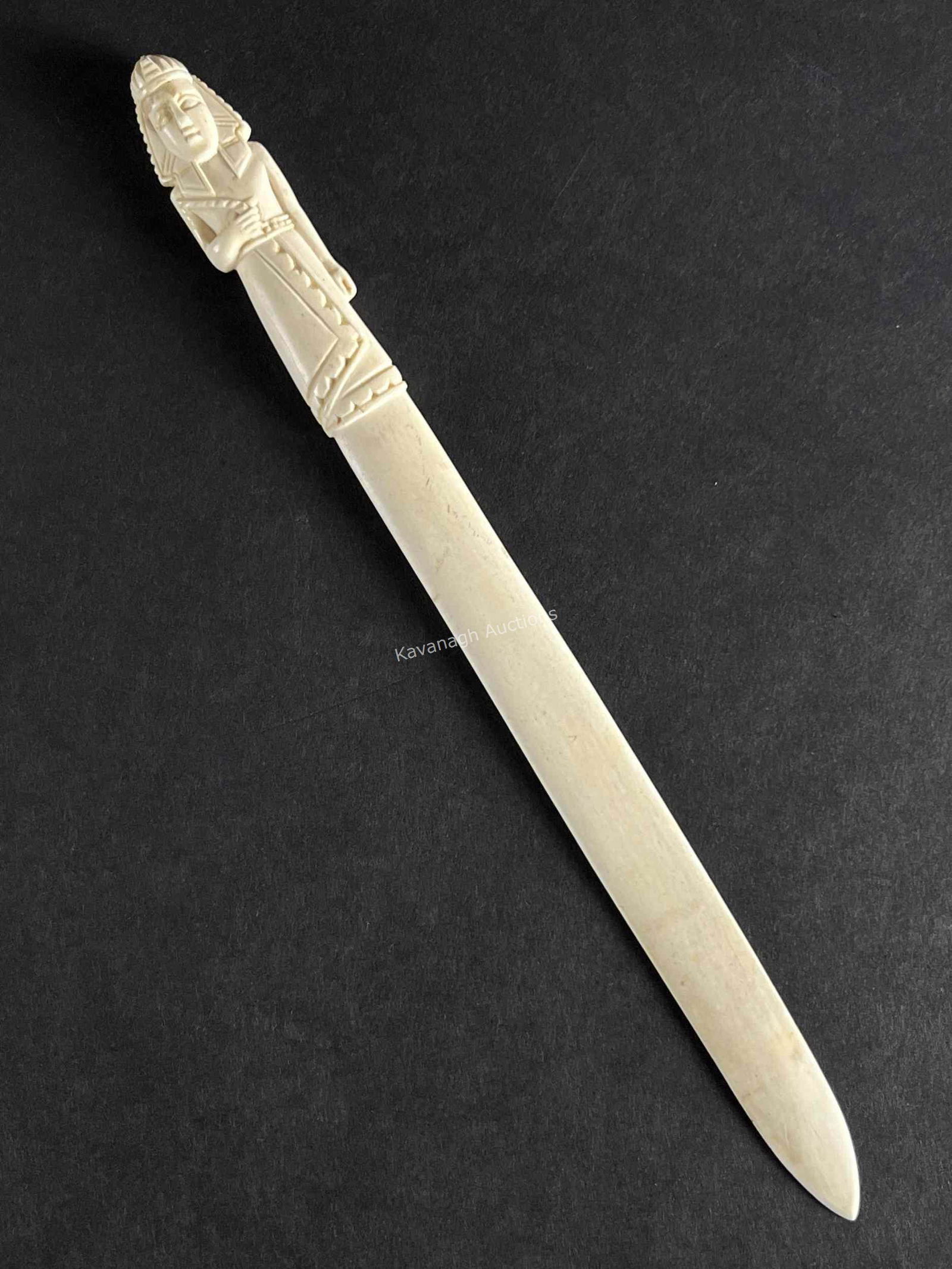 Carved Paper Knife Letter Opener Egyptian Figure (1 of 7)