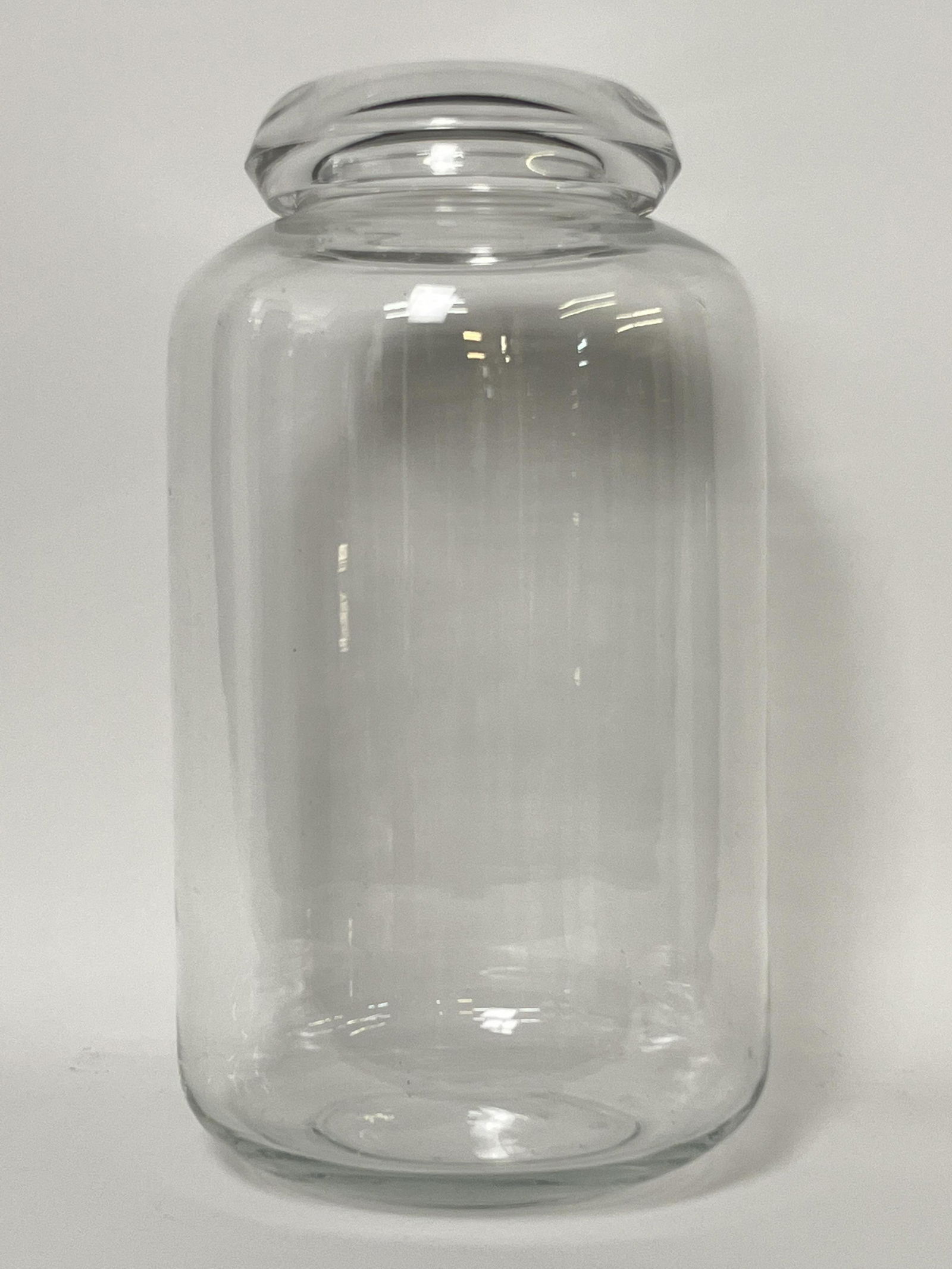 Large Vintage General Store Glass Jar Heavy Lid (1 of 5)