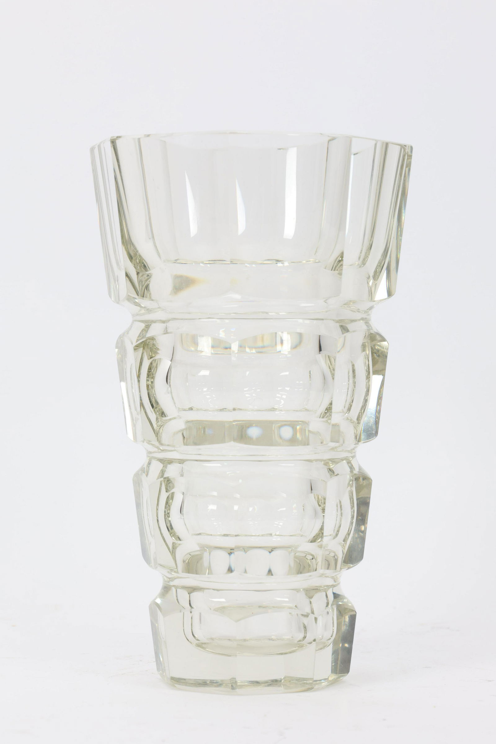 Moser Hoffmann Art Deco Geometric Faceted Vase (1 of 5)