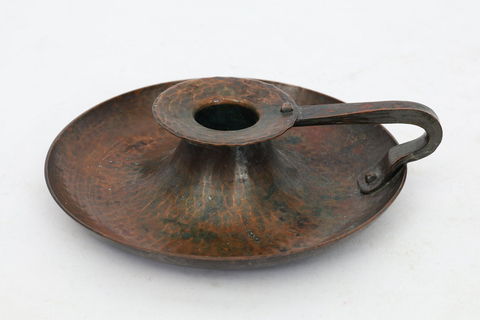 Roycroft Arts Crafts Hand Hammered Chamberstick (1 of 5)