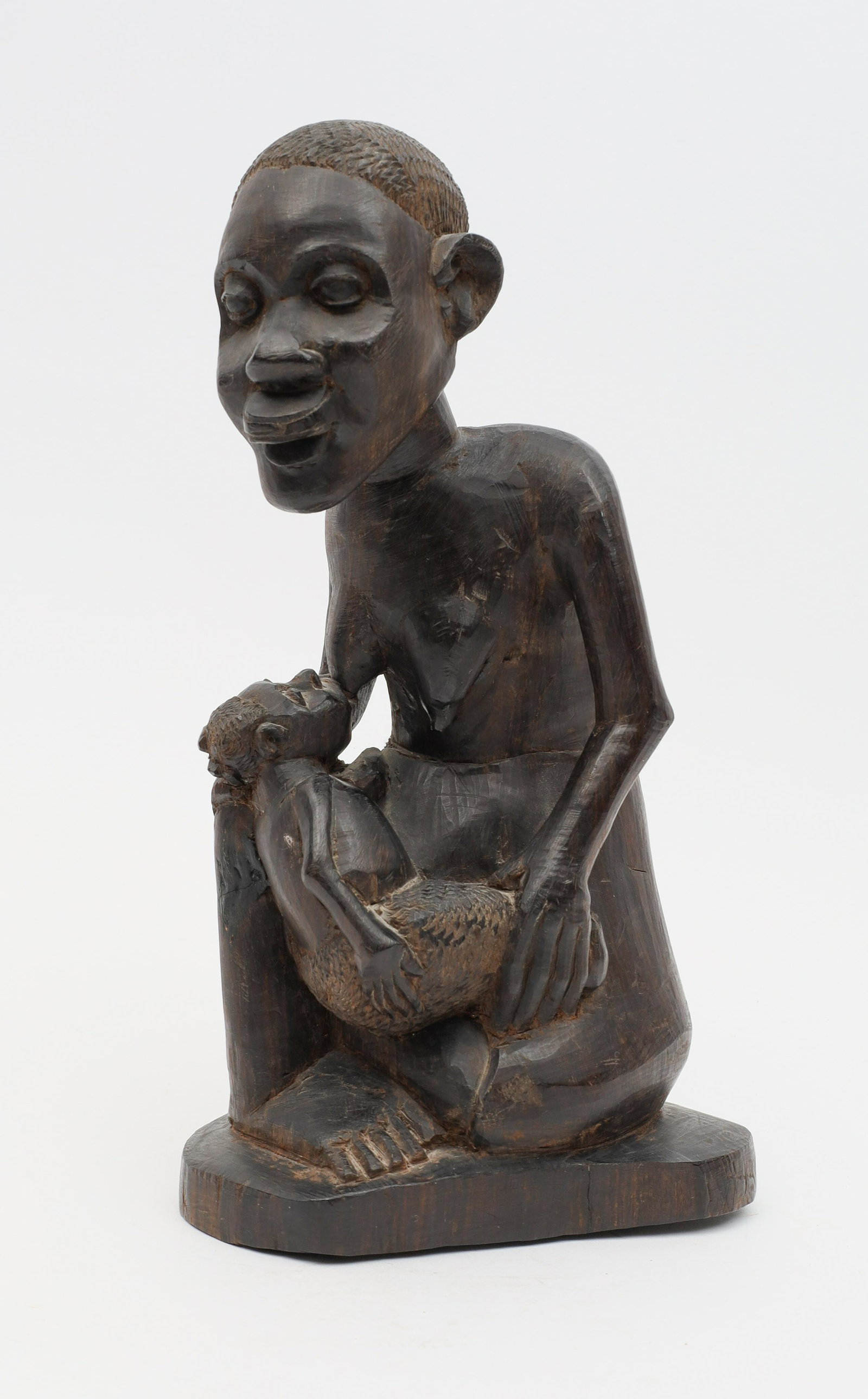 African Carved Figural Group Mother Nursing Child (1 of 10)