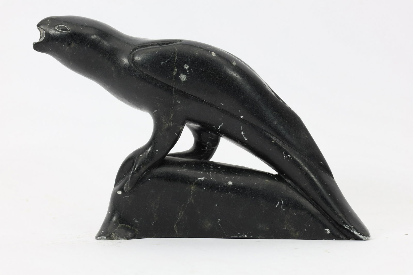 Paulosie Sivuak Inuit Carved Soapstone, Bird (1 of 4)