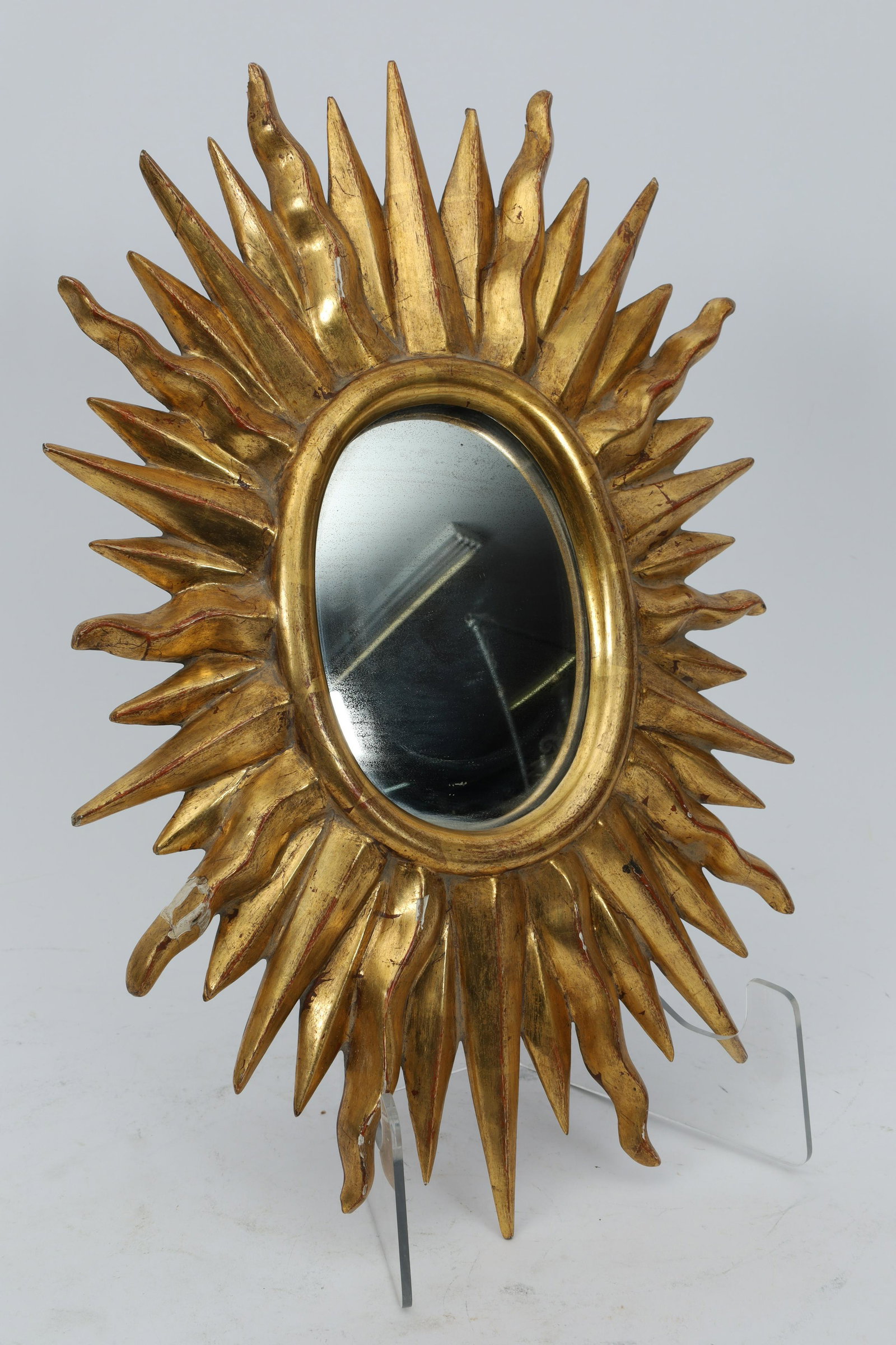Small Carved Gilt Sunburst Mirror (1 of 4)