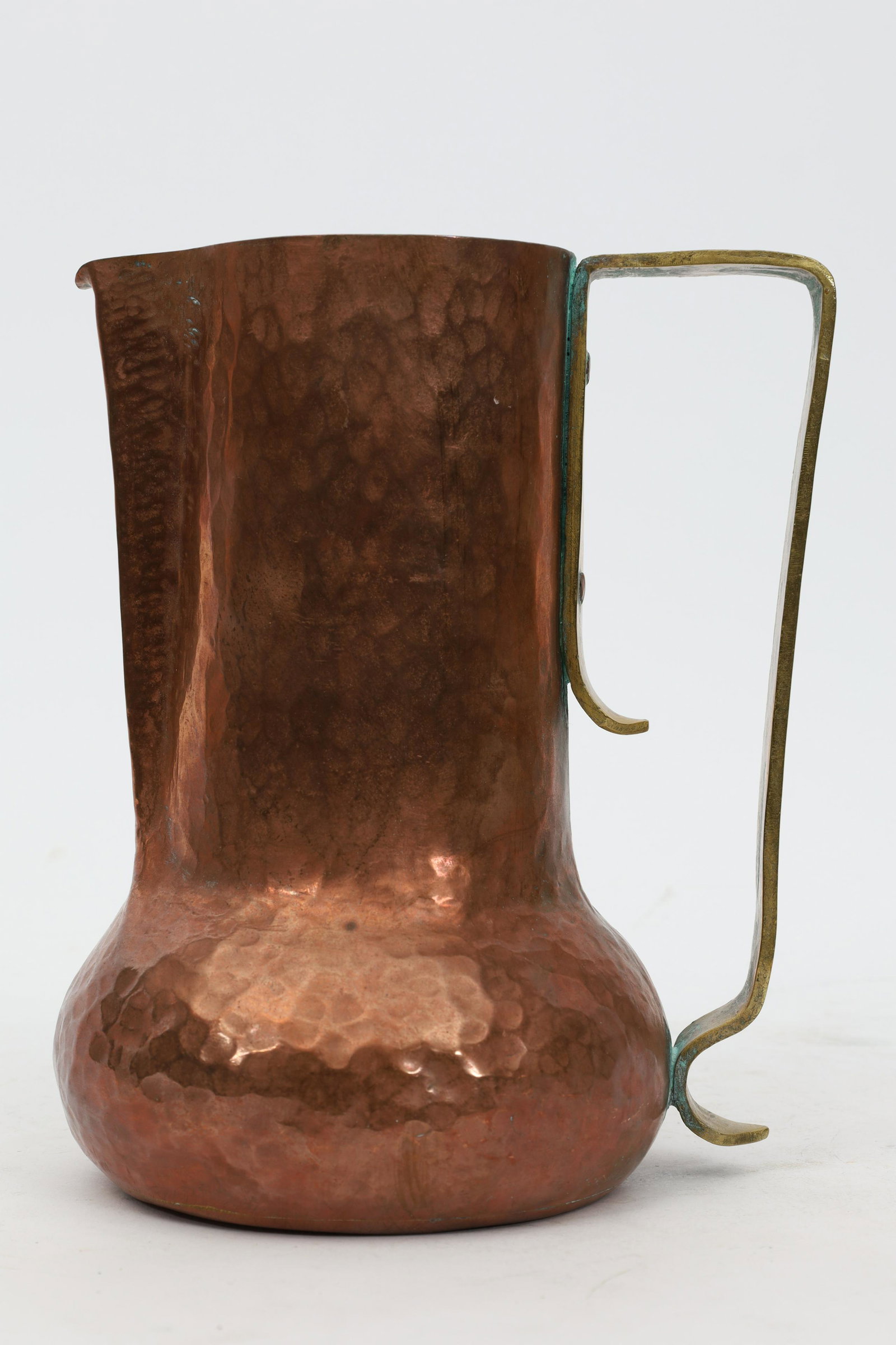 Arts Crafts Jugendstil Hammered Copper Pitcher (1 of 5)