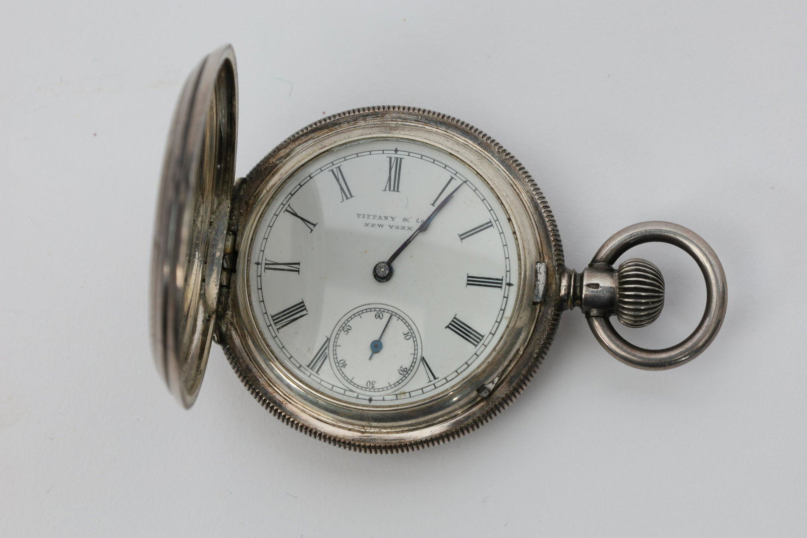 Tiffany And Co Ny. Sterling Silver Pocket Watch (1 of 7)