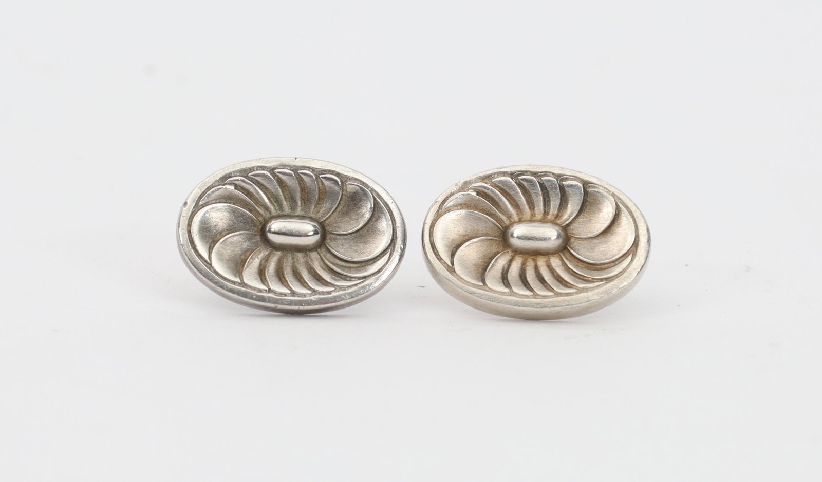 Pair Sterling Silver Georg Jensen Earrings 56 (1 of 4)