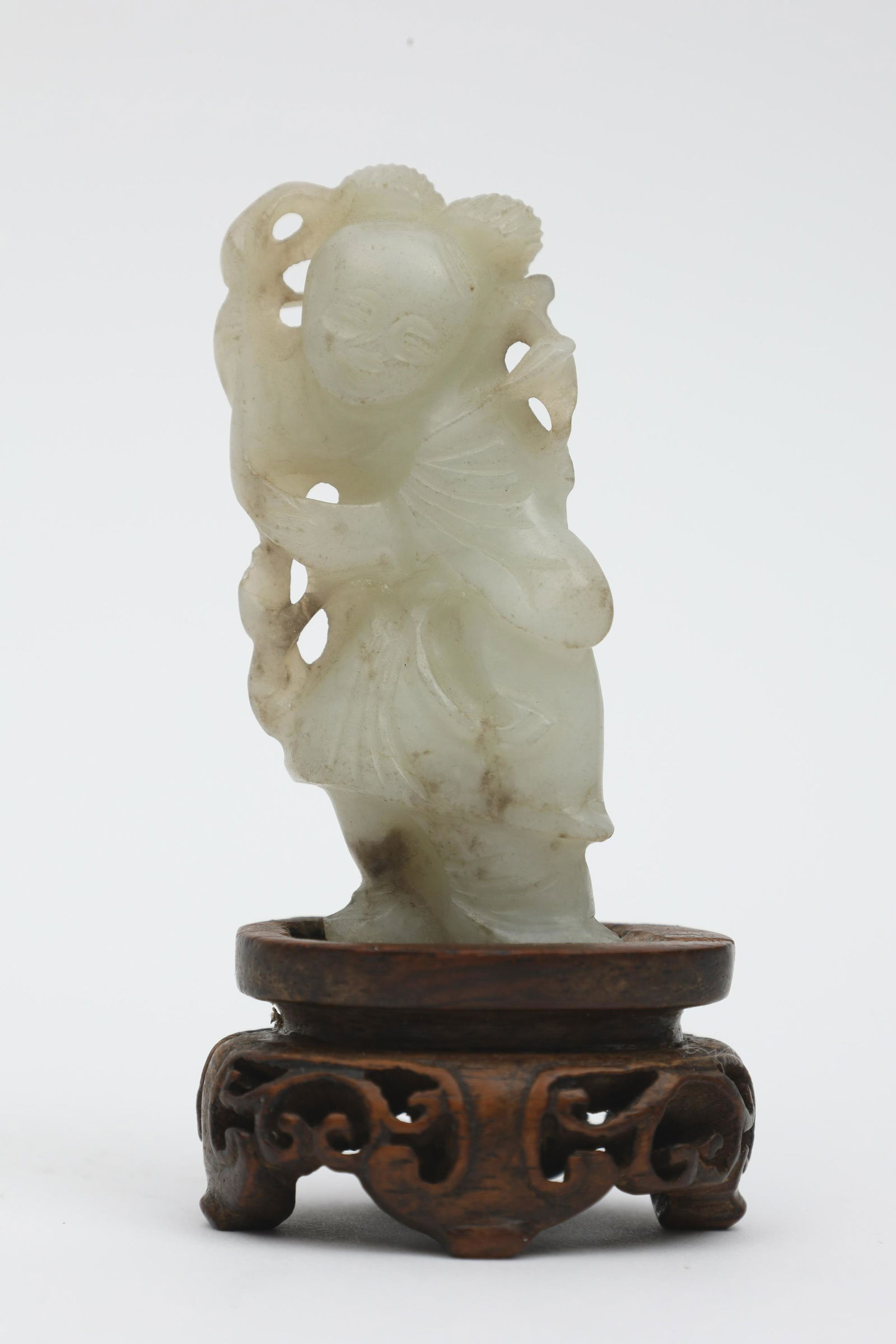 Chinese White Jade Figure Of A Woman (1 of 7)