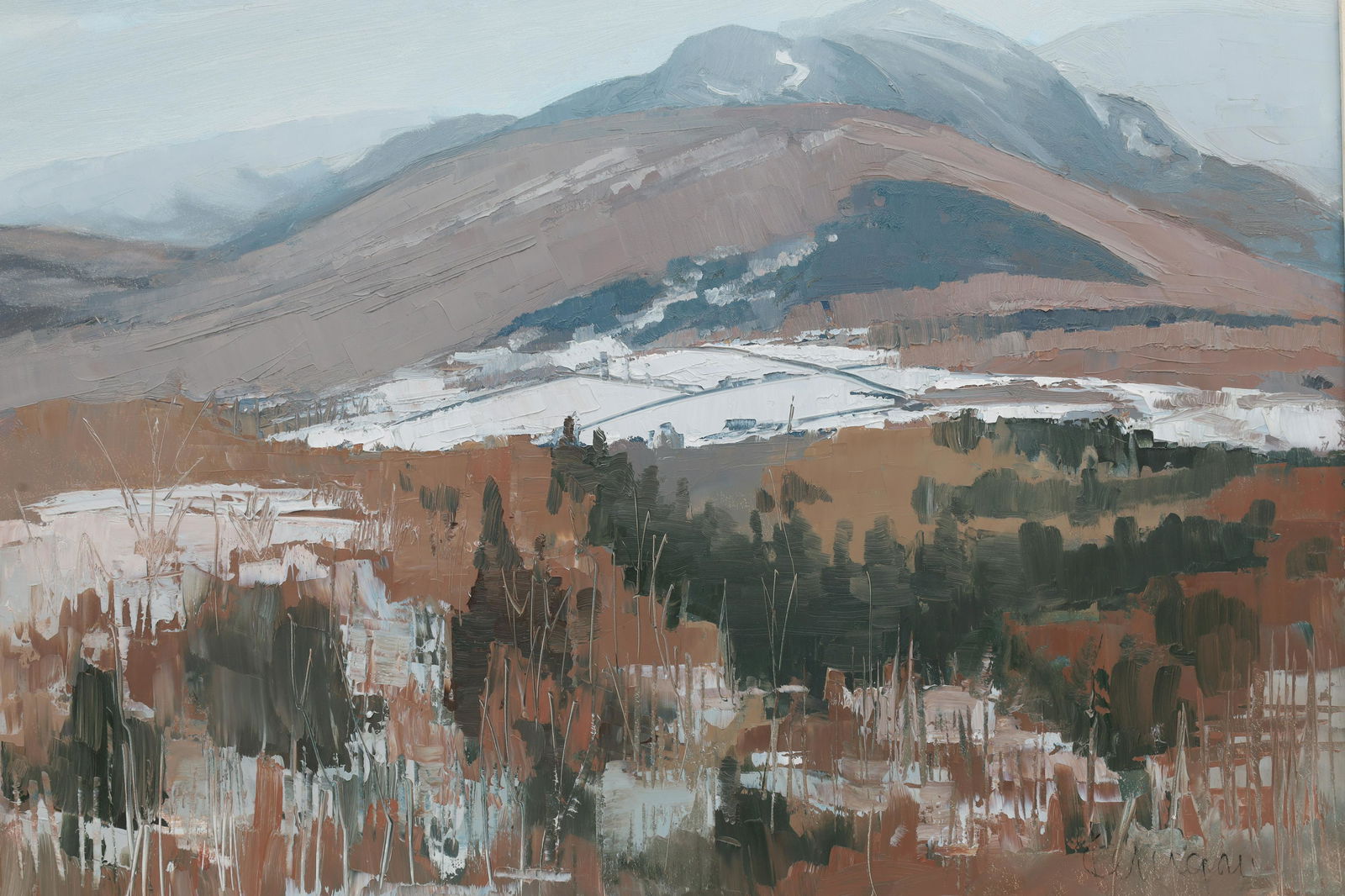 Peter Kerrigan, Oil On Panel, Mountain Landscape (1 of 6)