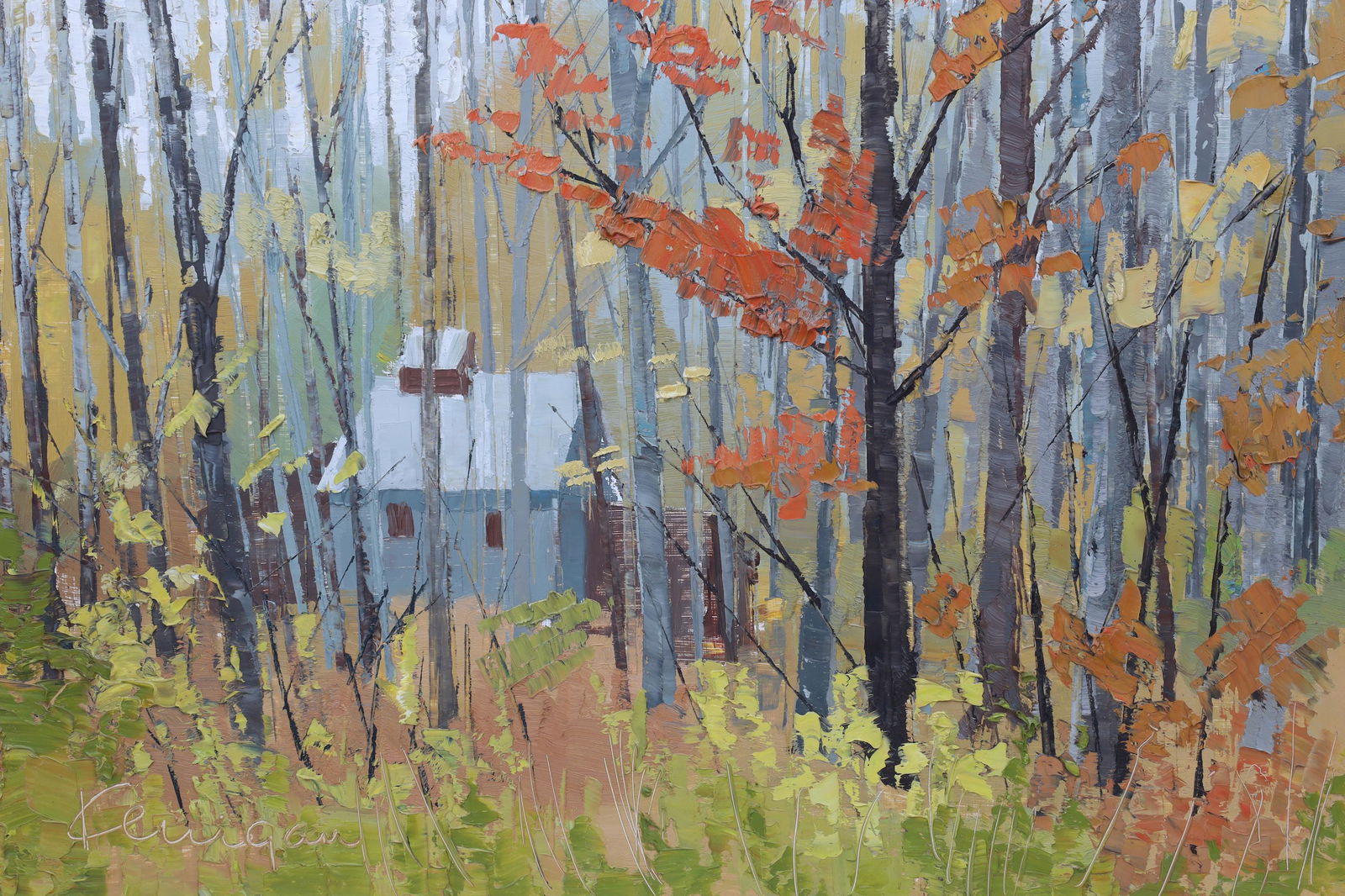 Peter Kerrigan, Oil On Panel, Autumn Landscape (1 of 7)