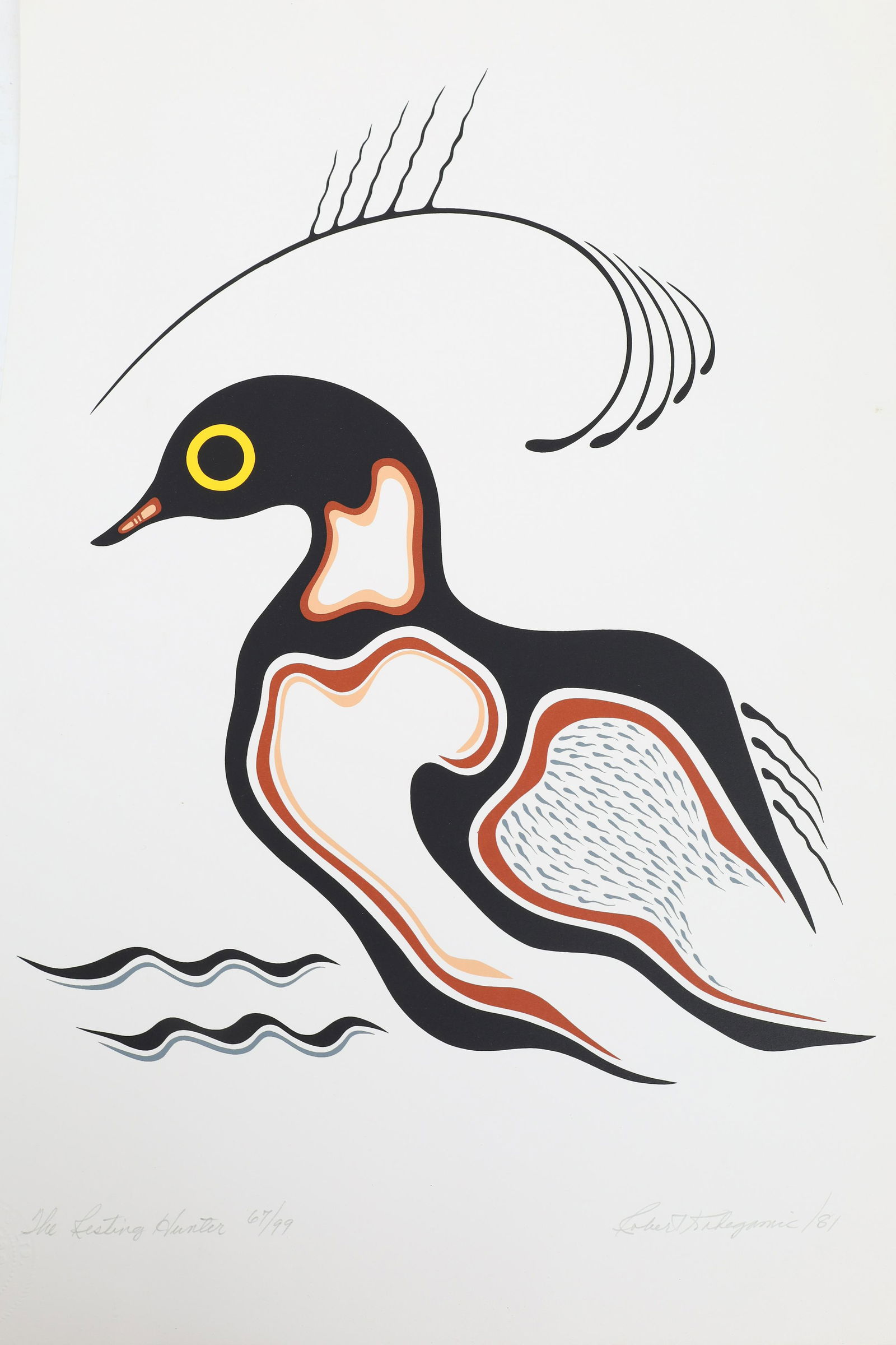 Robert Kakegamic Serigraph The Resting Hunter (1 of 5)