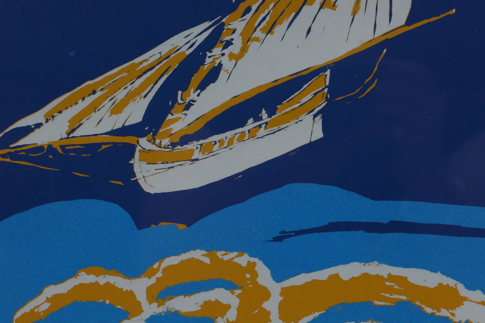 Marc Antoine Nadeau Lithograph Boat On Water (1 of 5)