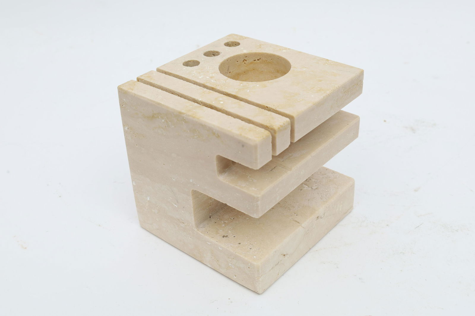 Mcm Italian Travertine Fratelli Manelli Desk Set (1 of 5)