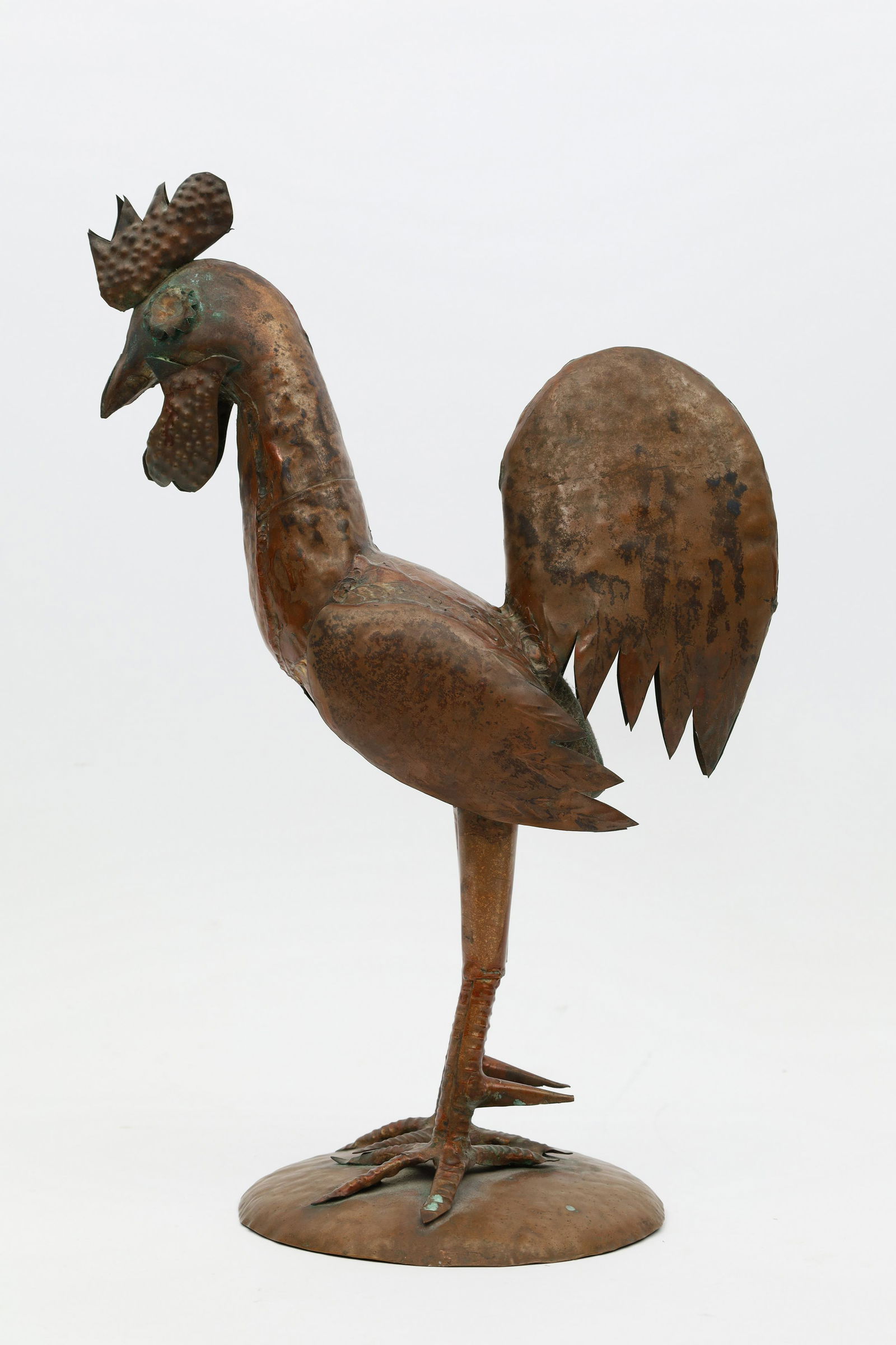 Vintage Folk Art Copper Rooster (1 of 4)