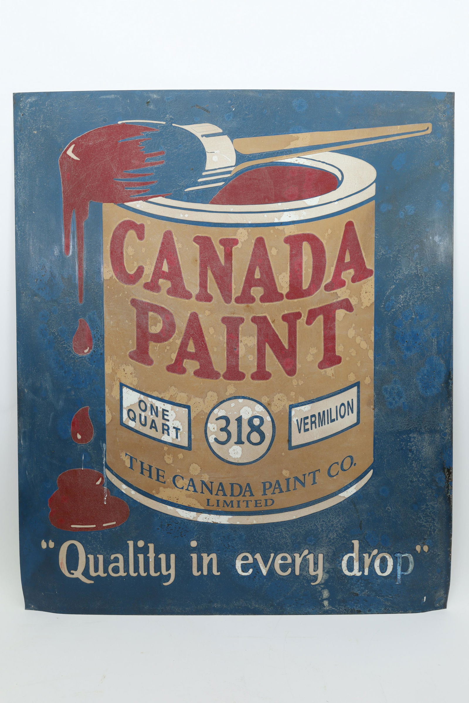 Vintage Metal Canada Paint Co Company Sign (1 of 5)