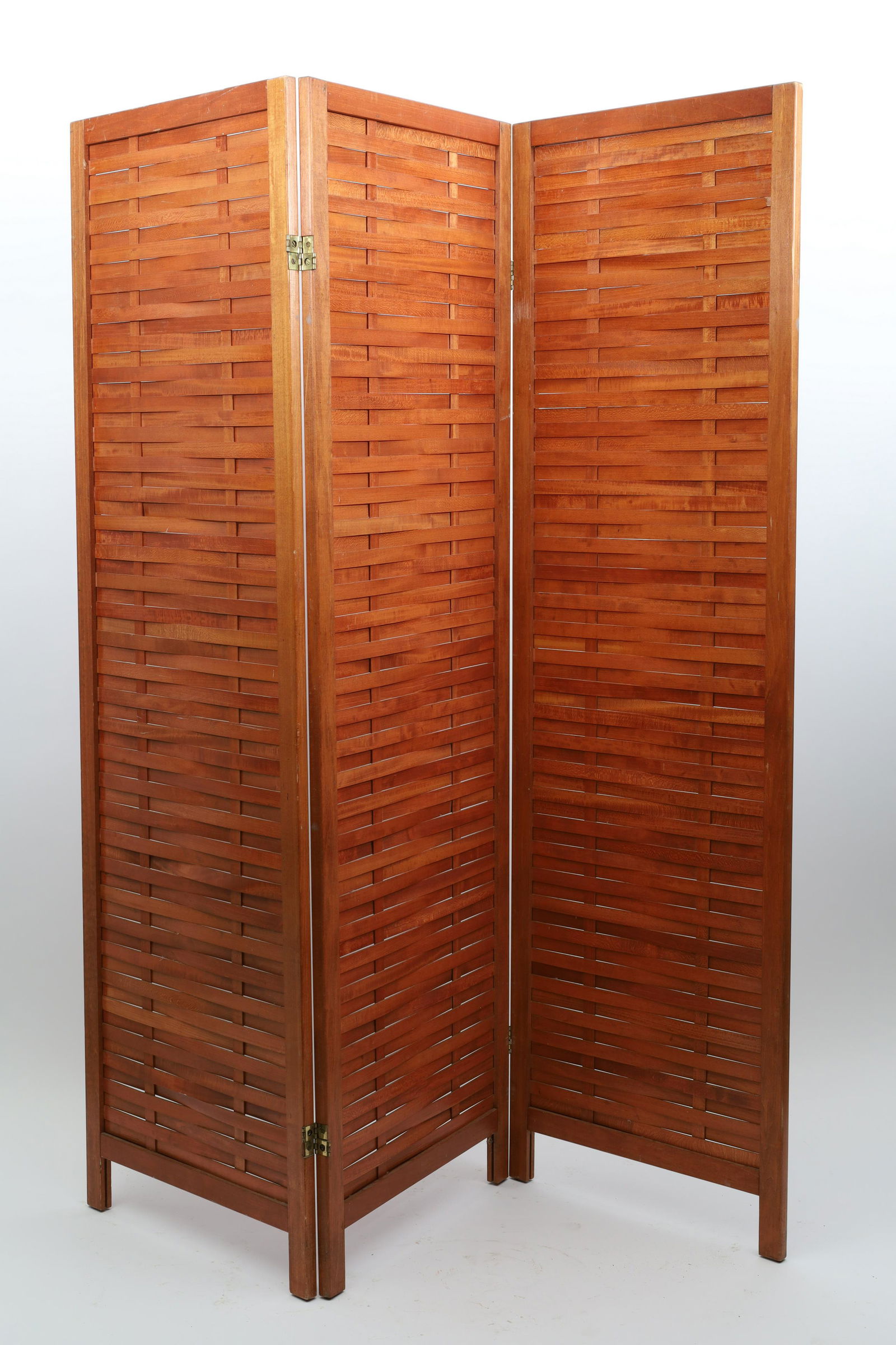 Mid Century Modern Teak Slat Screen Room Divider (1 of 4)