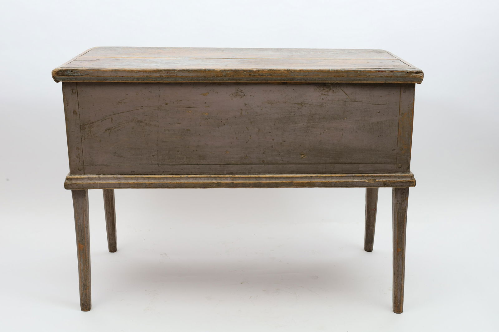 Antique Quebec Pine Painted Dough Box Table (1 of 10)