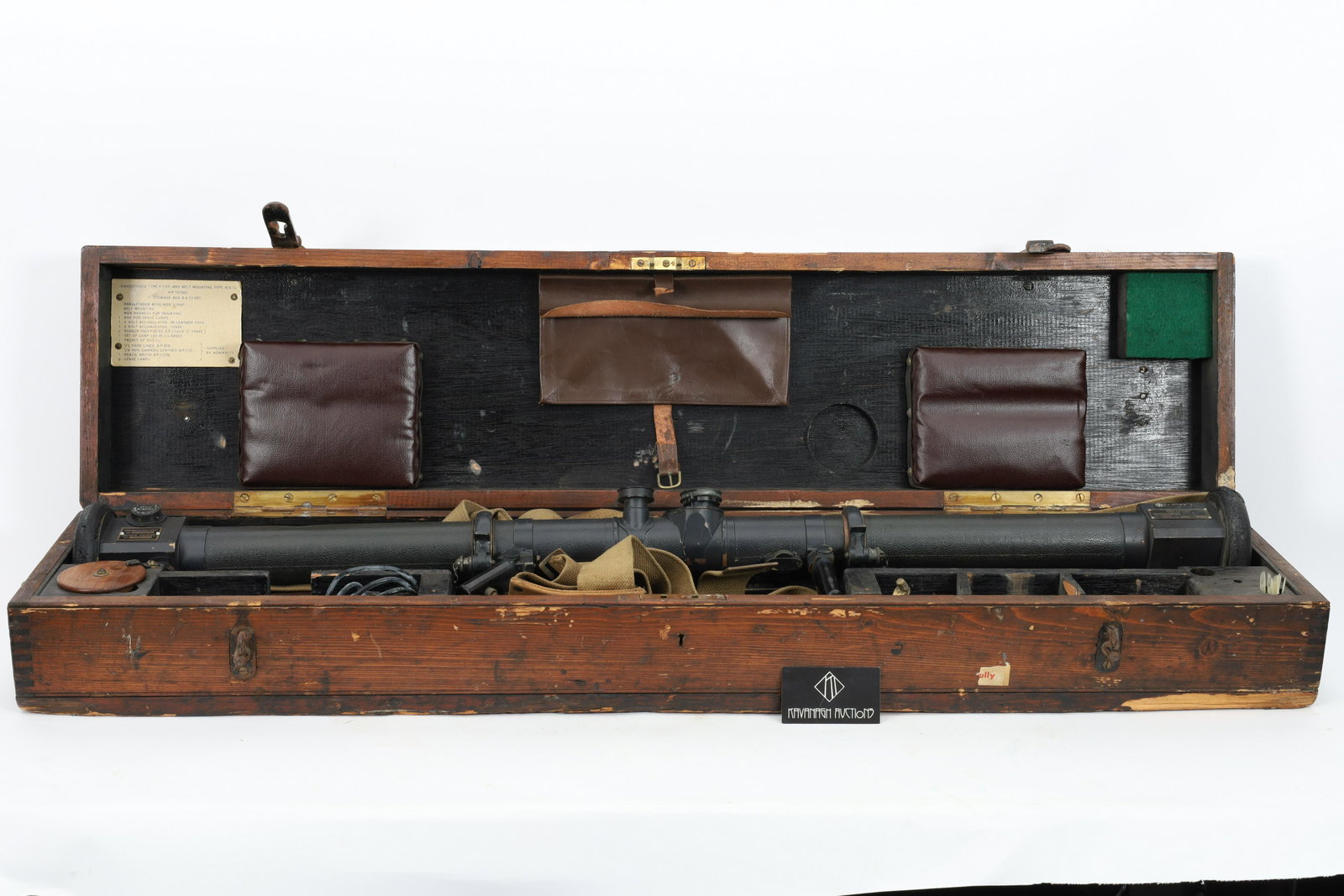 British WWII Barr and Stroud Field Rangefinder: British WWII Barr and Stroud Field Rangefinder, F.T. 37. The rangefinder was placed next to a weapon in World War II and was used to determine the distance to a target. Was also used in the trenches b