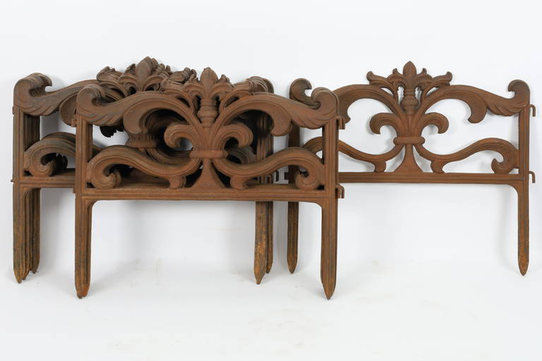 Antique Victorian 12 Cast Iron Garden Fence Sep 17, 2022 Kavanagh