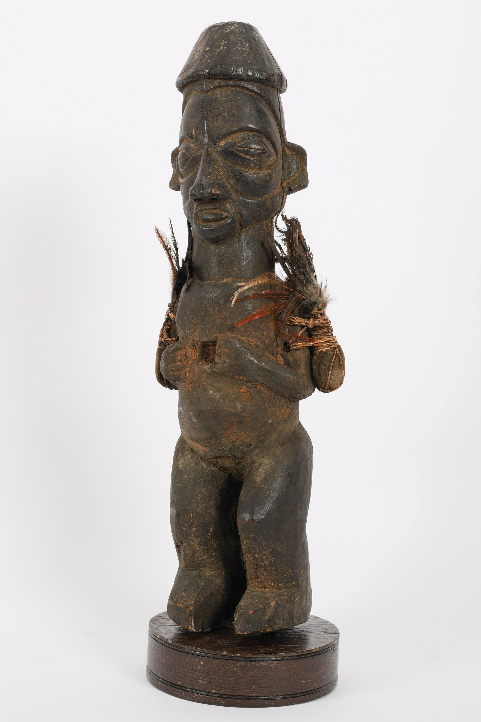 Antique African DRC Carved Suku Figure (1 of 7)