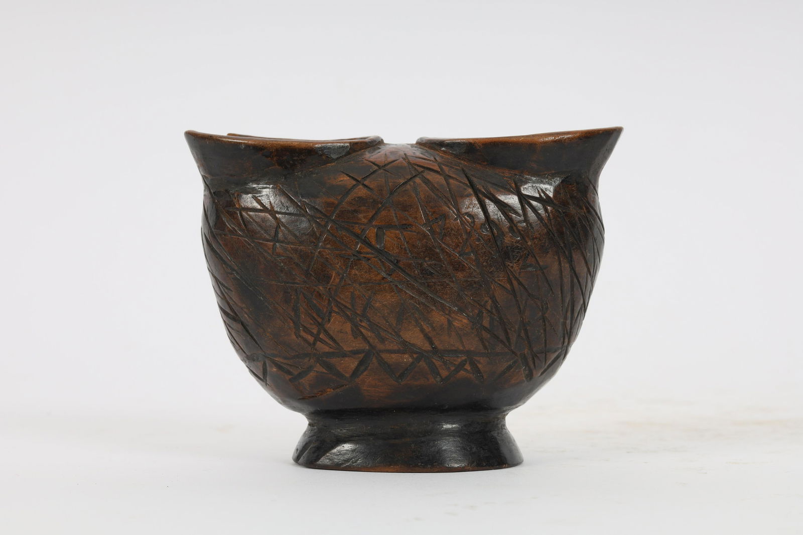 Antique African Carved DRC Ceremonial Suku Cup (1 of 6)