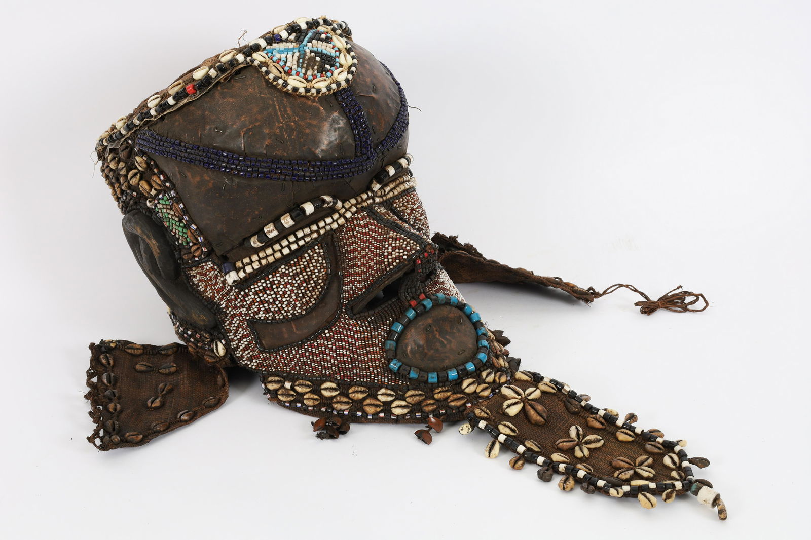 Antique African DRC Ngady Amwaash Copper Mask (1 of 9)