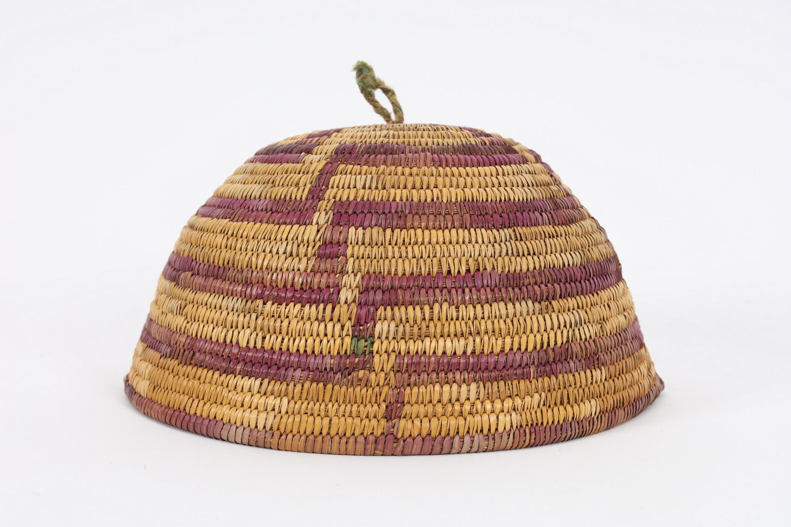 African DRC Pende Woven Raffia Hat (1 of 4)