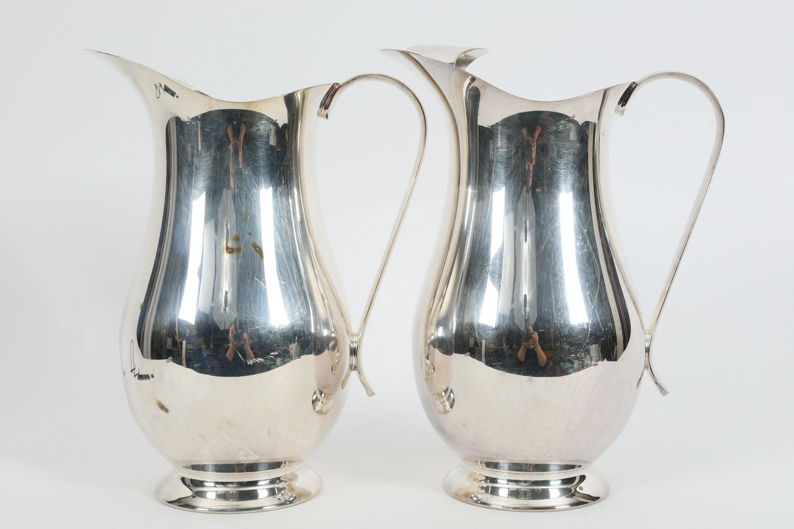 Pair of American Sheffield Silver Co Pitchers (1 of 6)