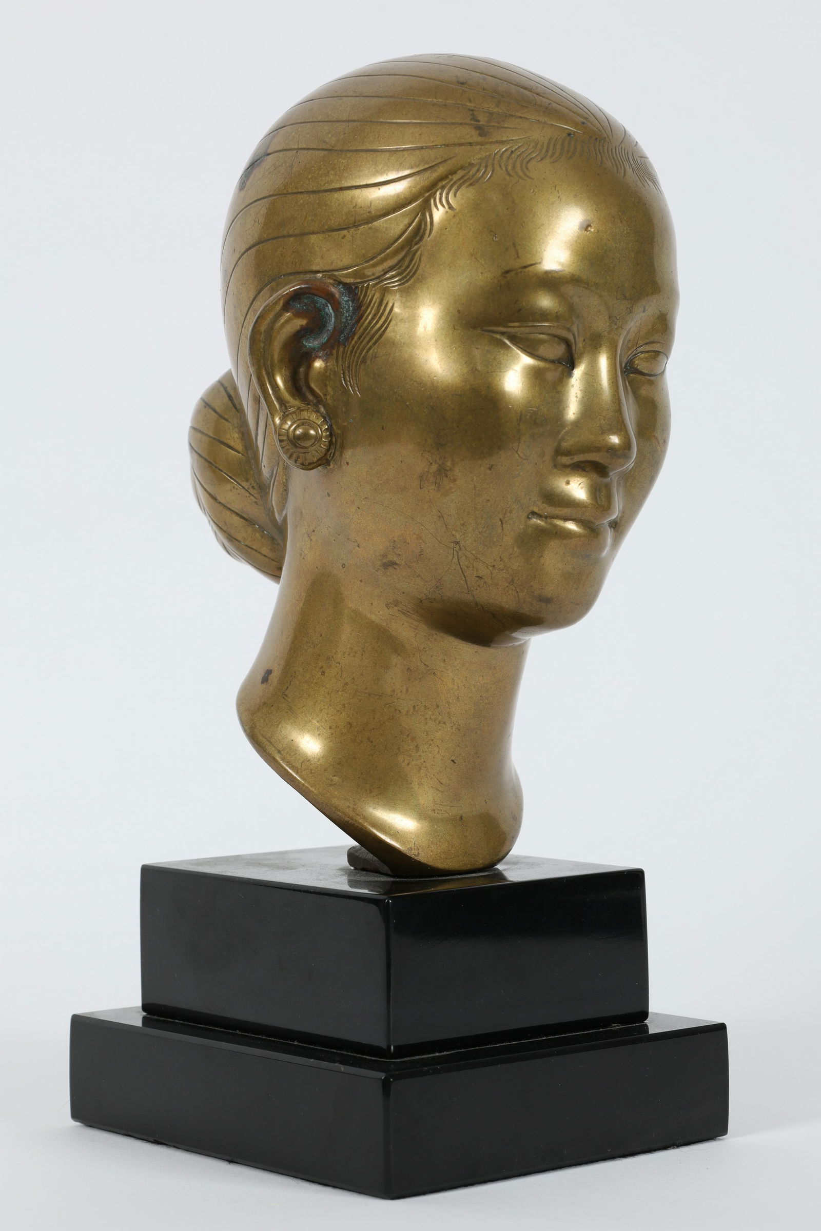Signed Vietnamese Bien Hoa Bronze Bust (1 of 7)