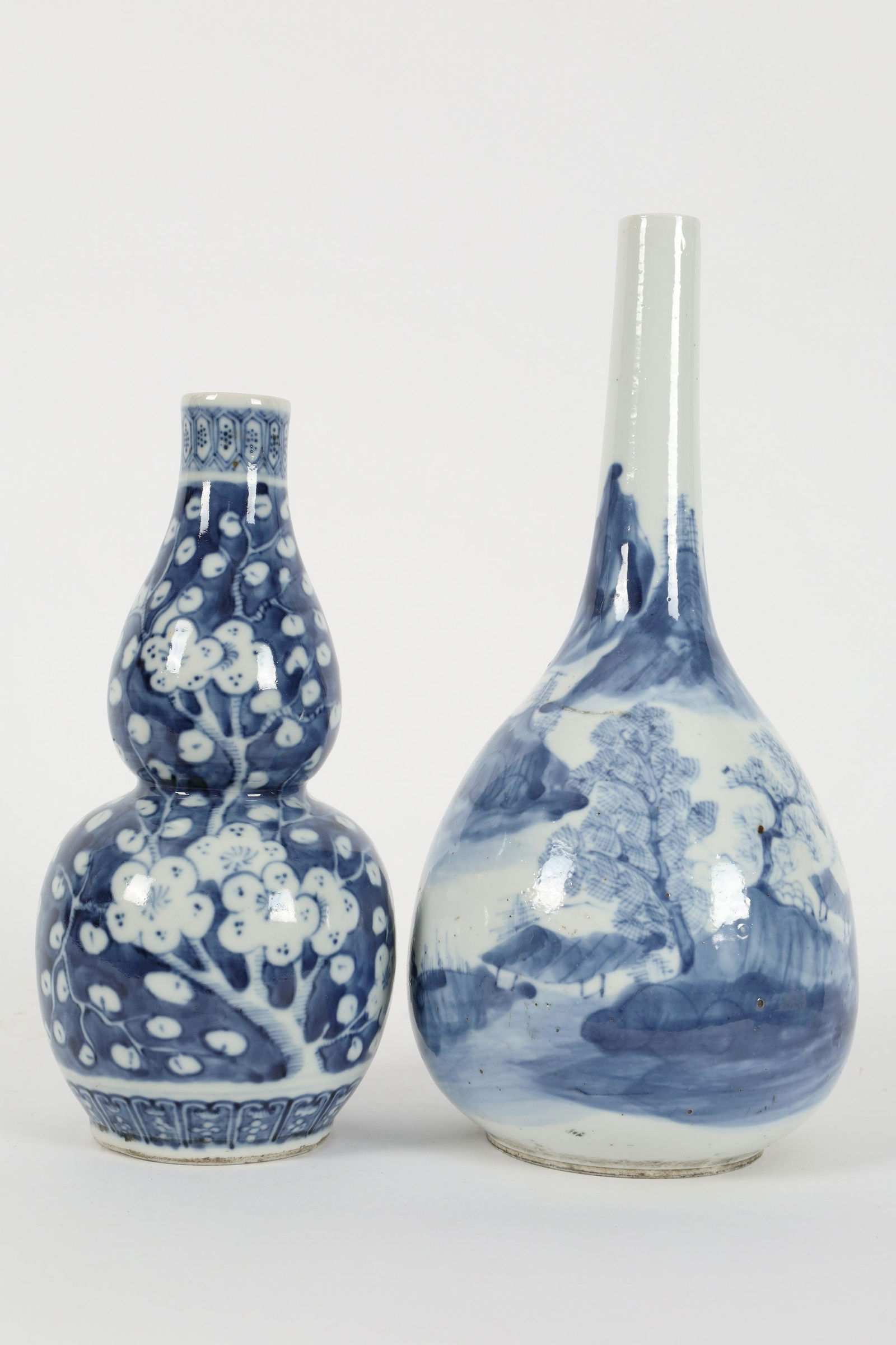 Lot of 2 Antique Chinese Signed Vases (1 of 13)