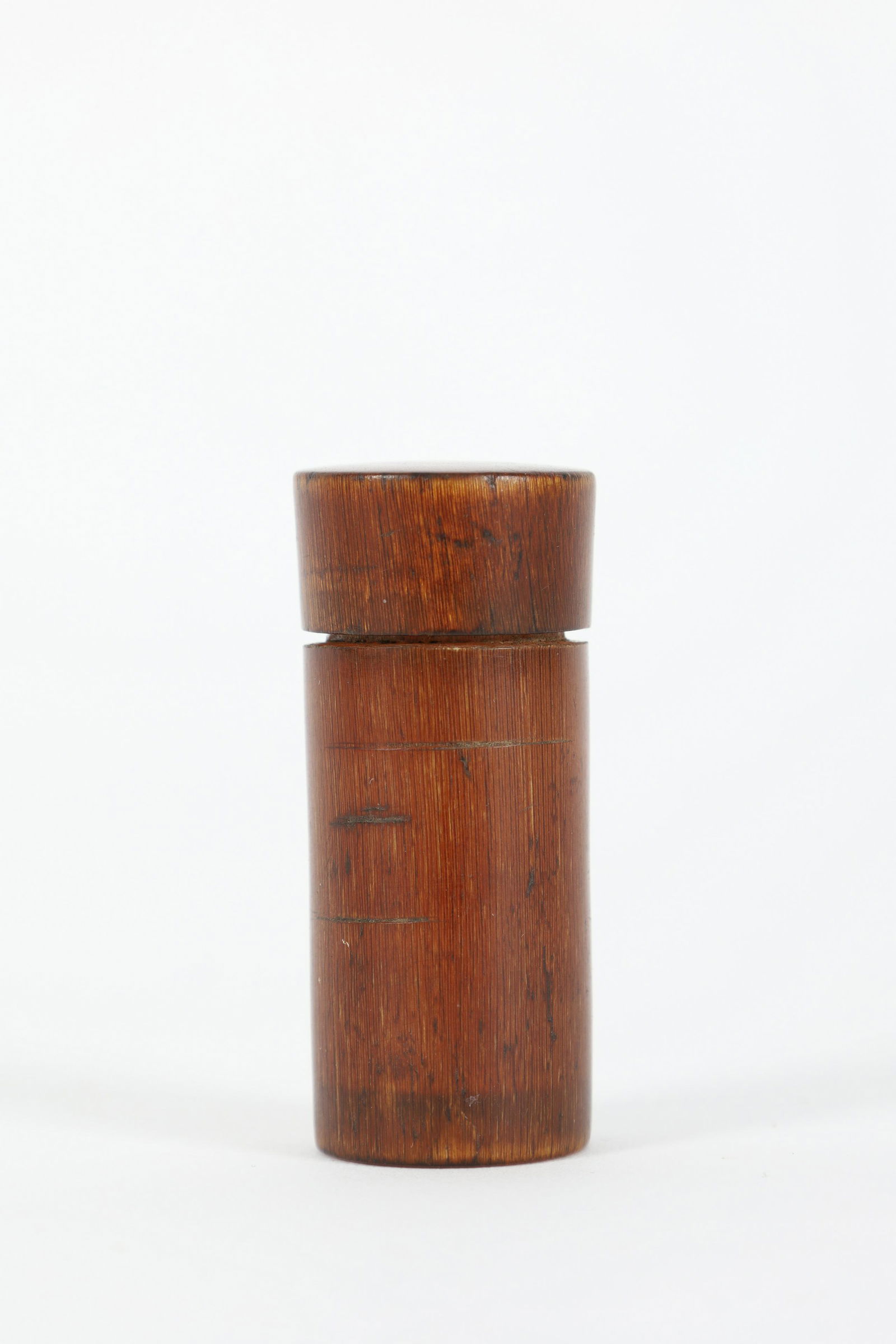 Antique Chinese Horn Carved Opium Box (1 of 3)