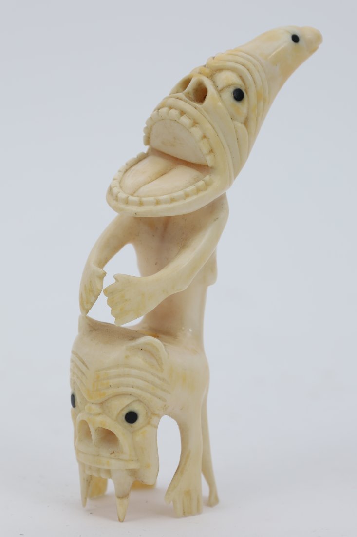 Inuit Carved Tupilak Cachalot Figurine (1 of 3)