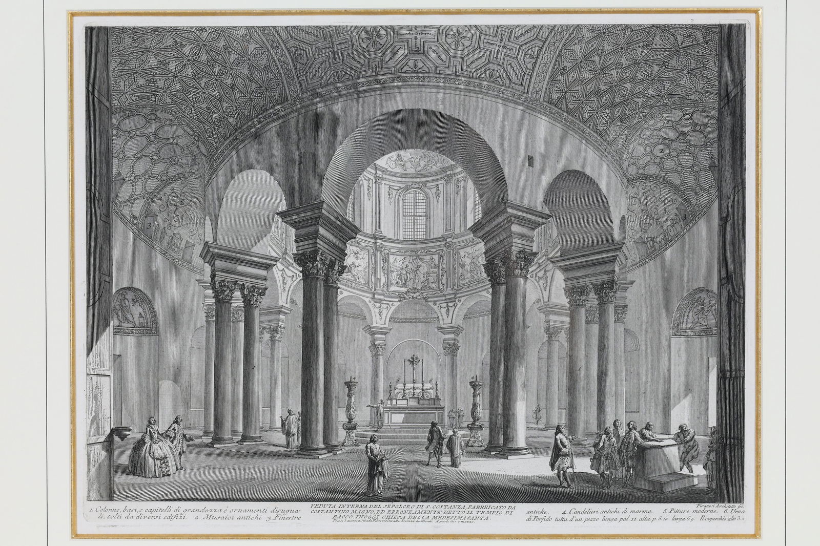 Antique Giovanni Battista Piranesi Etching Temple (1 of 8)