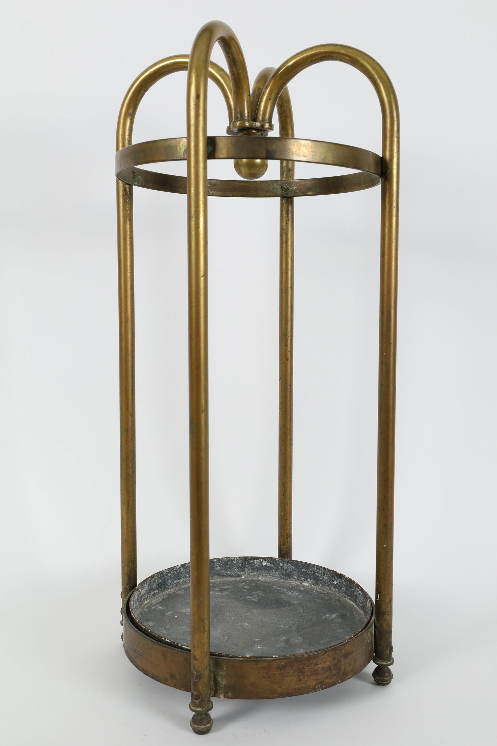 Antique Victorian Brass Umbrella Cane Stick Stand (1 of 7)