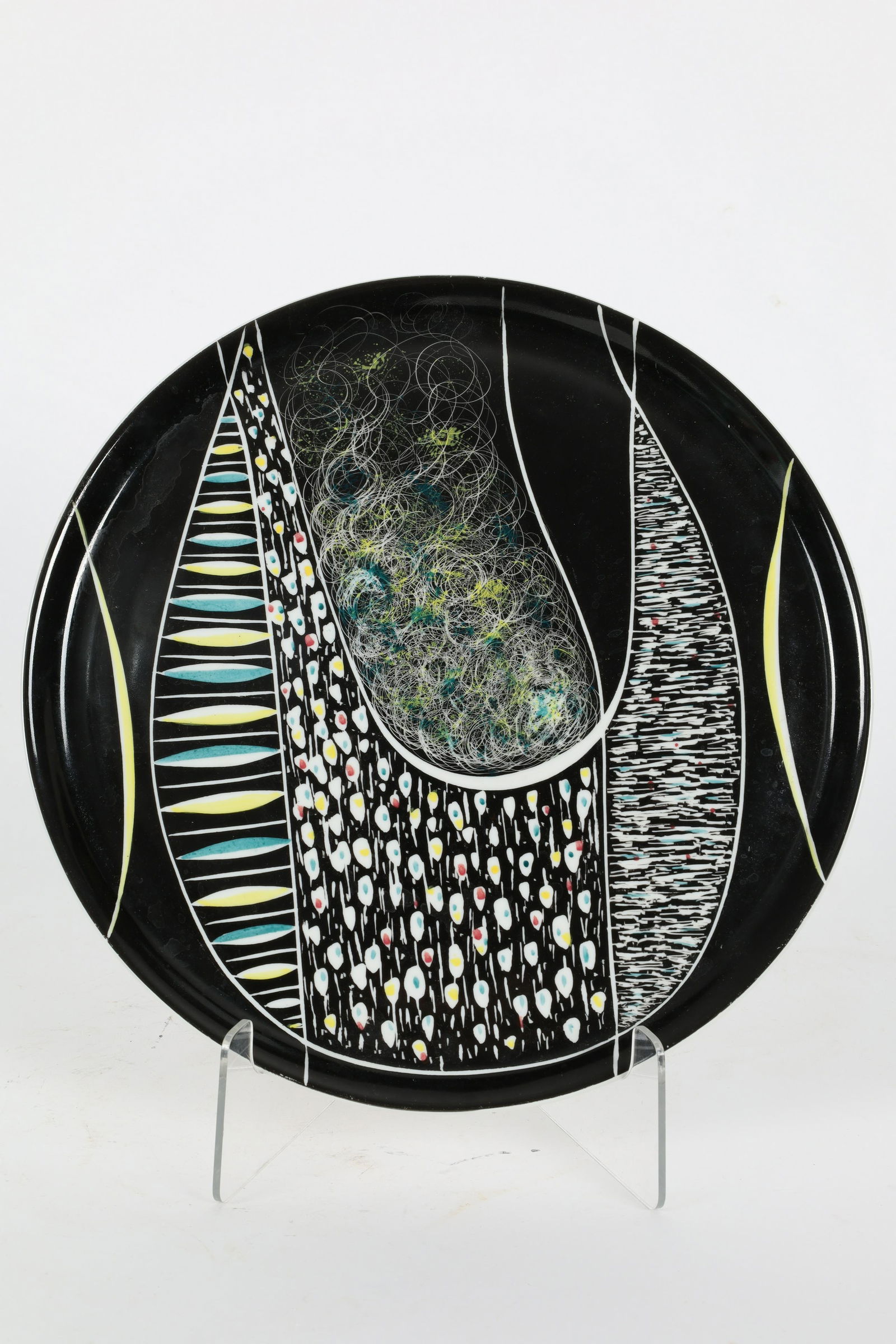 MCM Abstract Jarolina Poland Porcelain Plate (1 of 6)