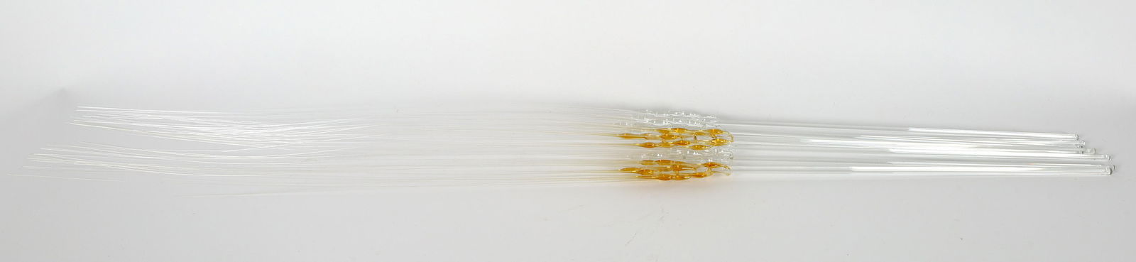 Mid Century Pulled Glass And Amber Wheat Sheaves (1 of 6)