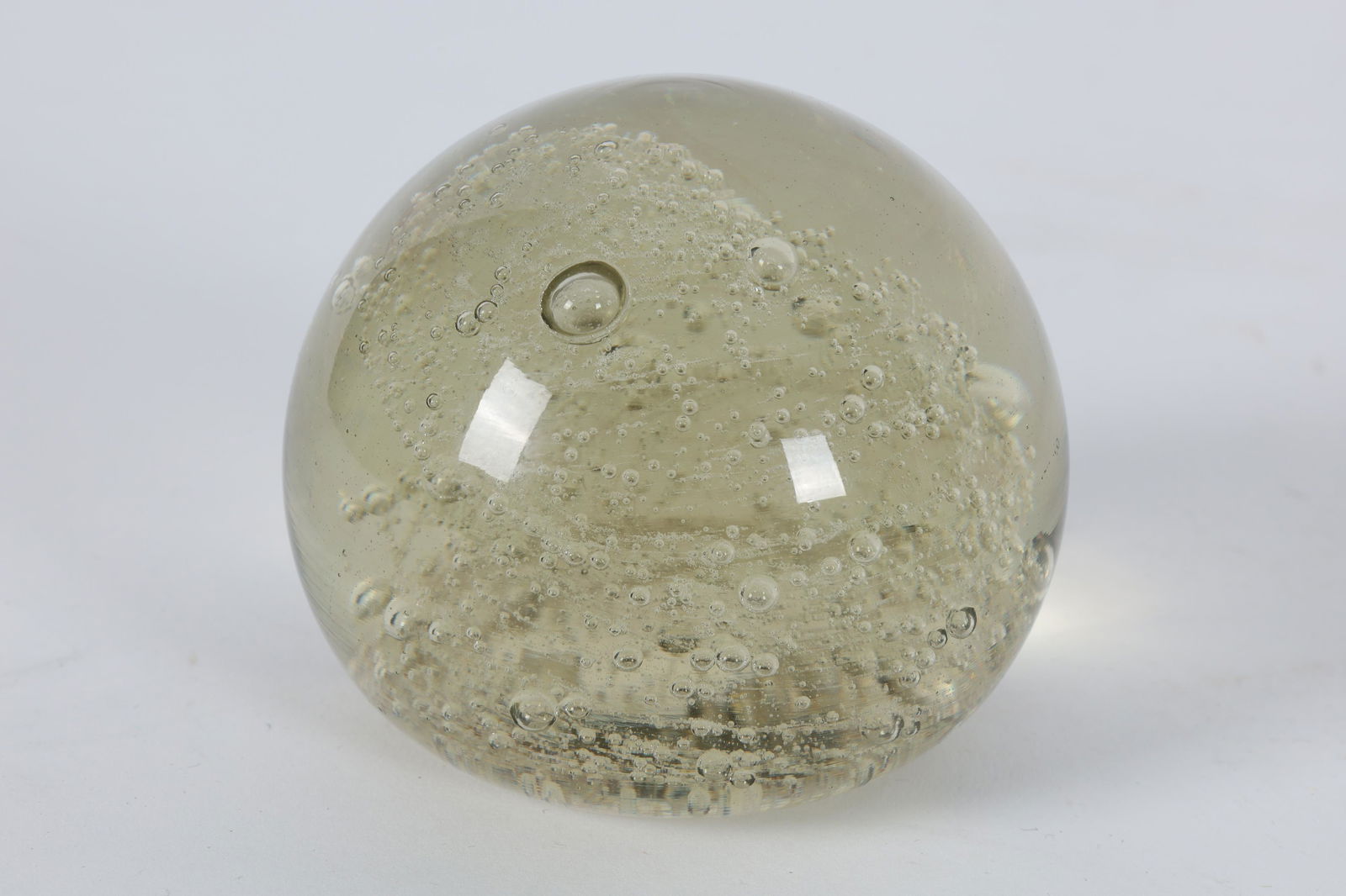 Biot France Art Glass Bubble Tornado Paperweight (1 of 5)