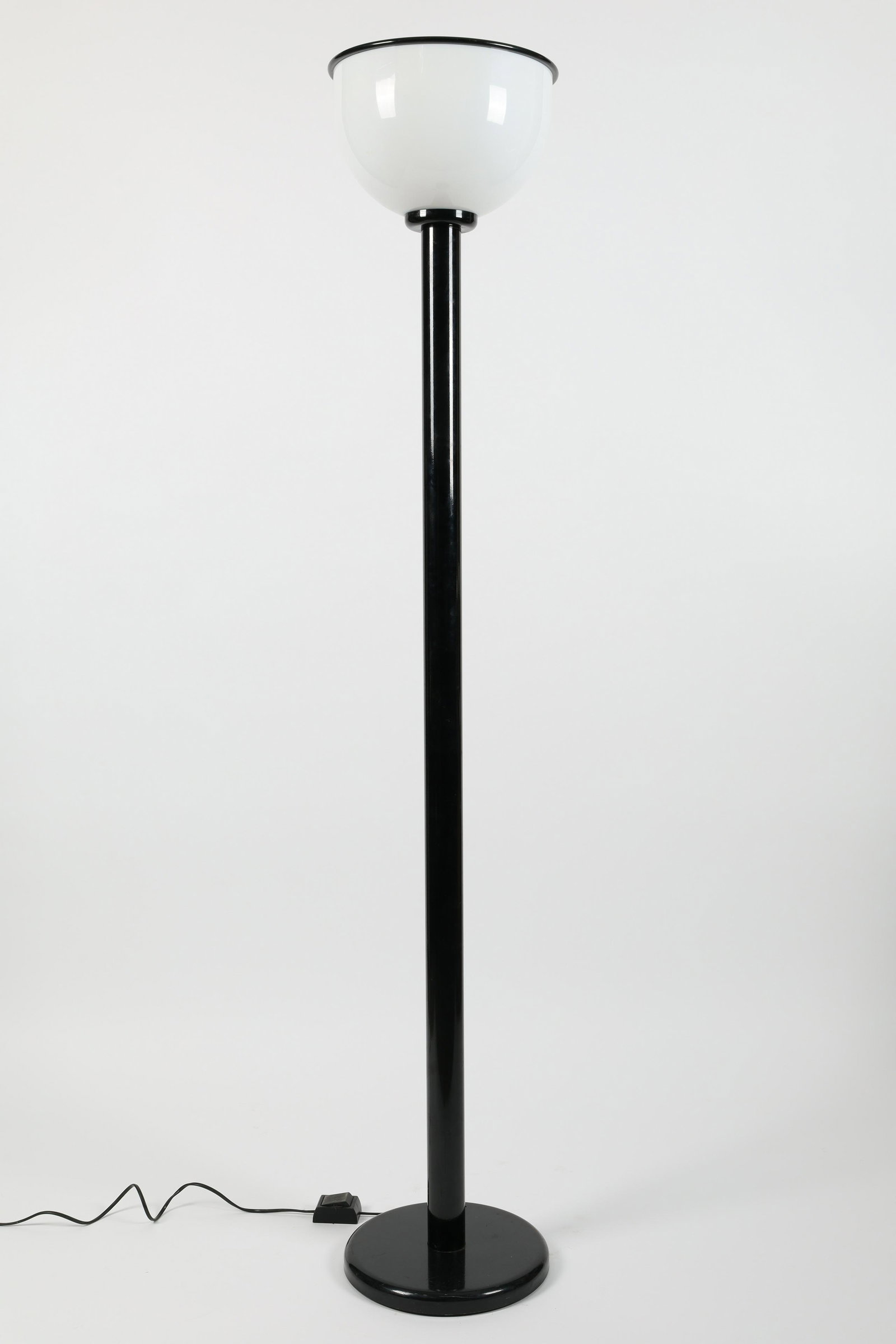 Minimalist Modernist Black And White LITA Floor Lamp: Minimalist Modernist Black And White LITA Floor Lamp. 66.5 inches H x 12.5 diameter.