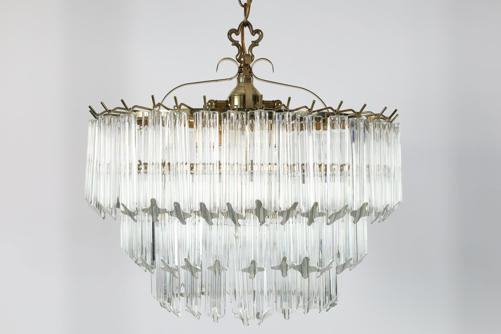 Mid-Century Venini Tiered Waterfall Chandelier (1 of 4)