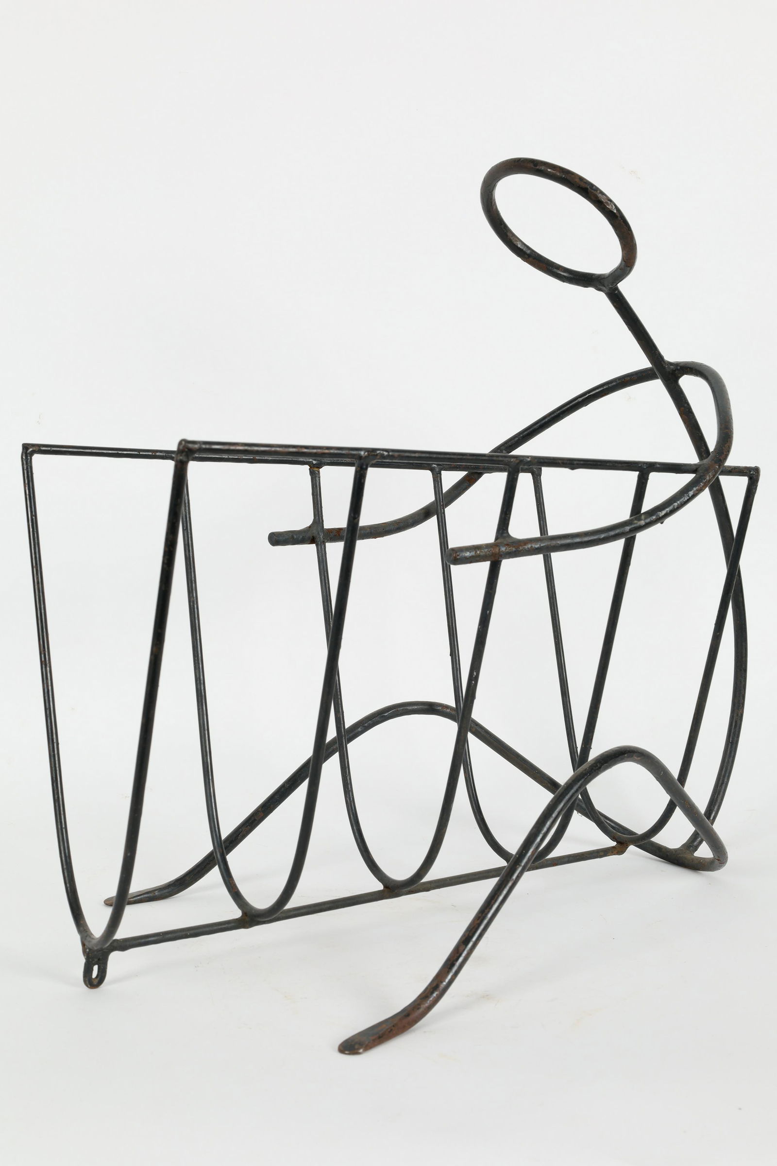 Mid Century Modern Wire Figural Magazine Rack (1 of 6)