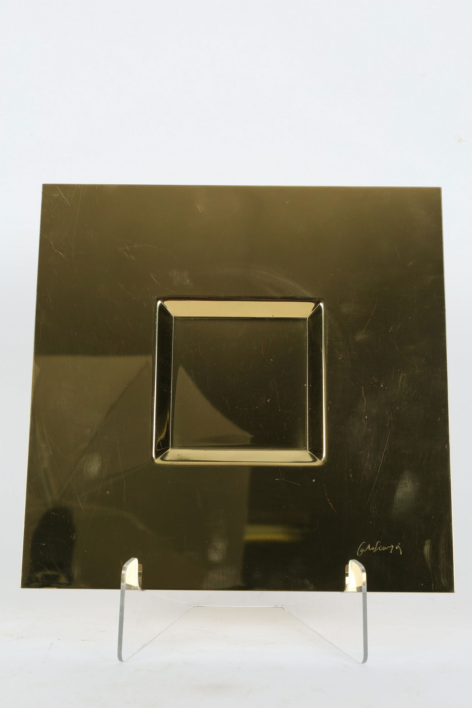 Modernist Signed Brass Centrepiece Carlo Scarpa (1 of 6)