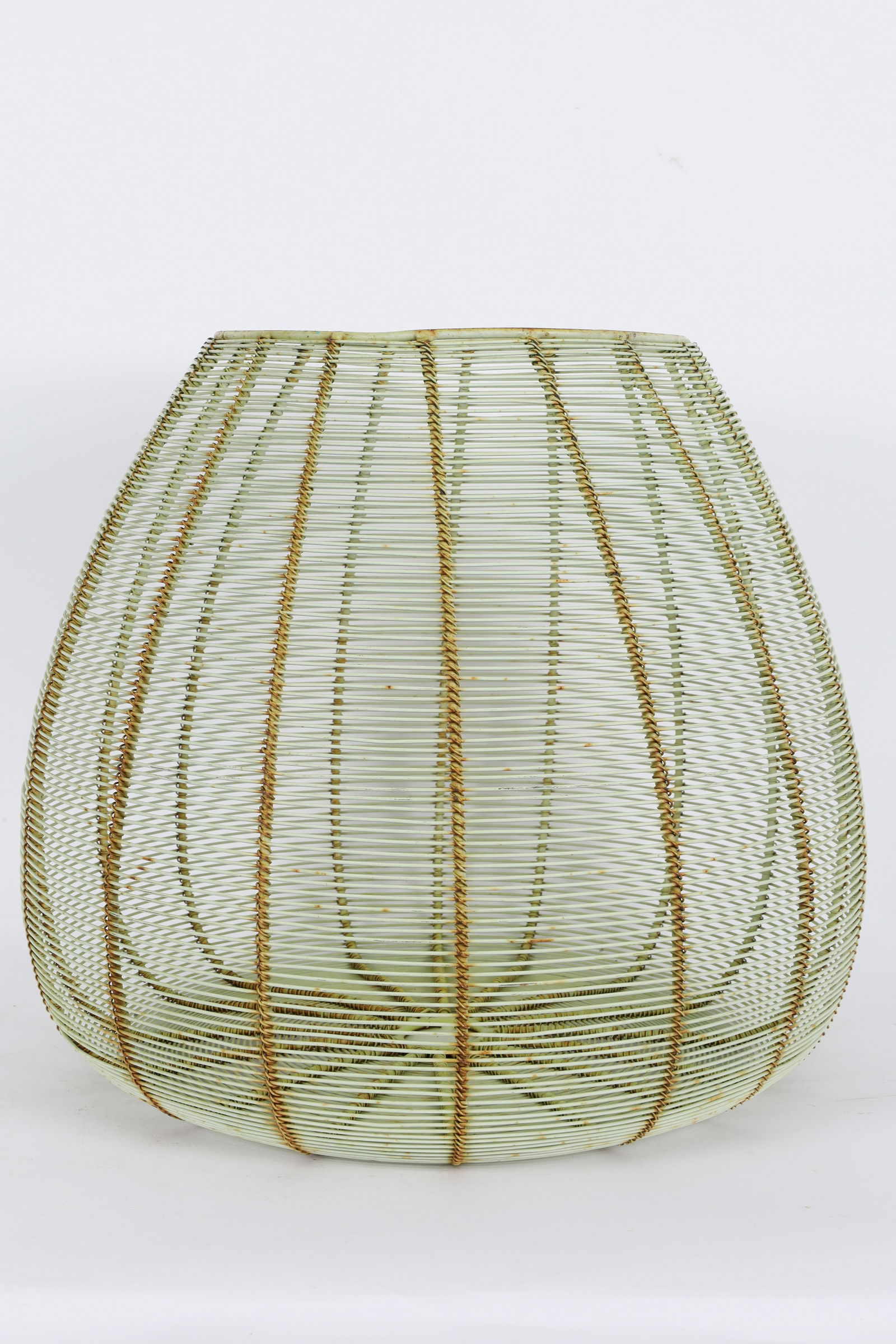 Large Mid Century Modern Vintage Wire Work Basket (1 of 6)