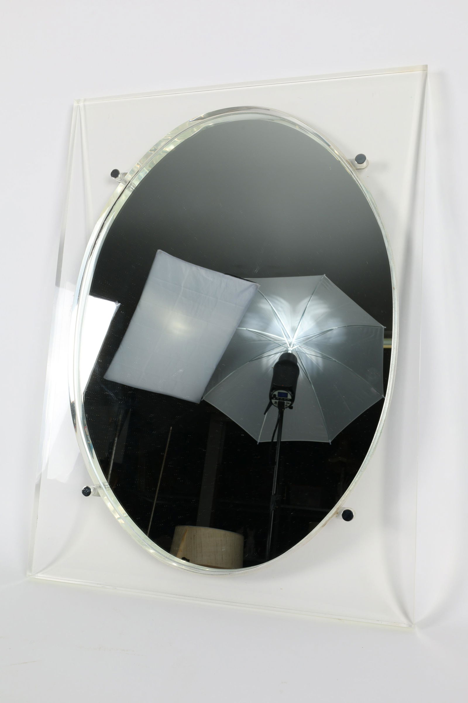 1970s Mid Century Modern Acrylic Lucite Mirror (1 of 6)