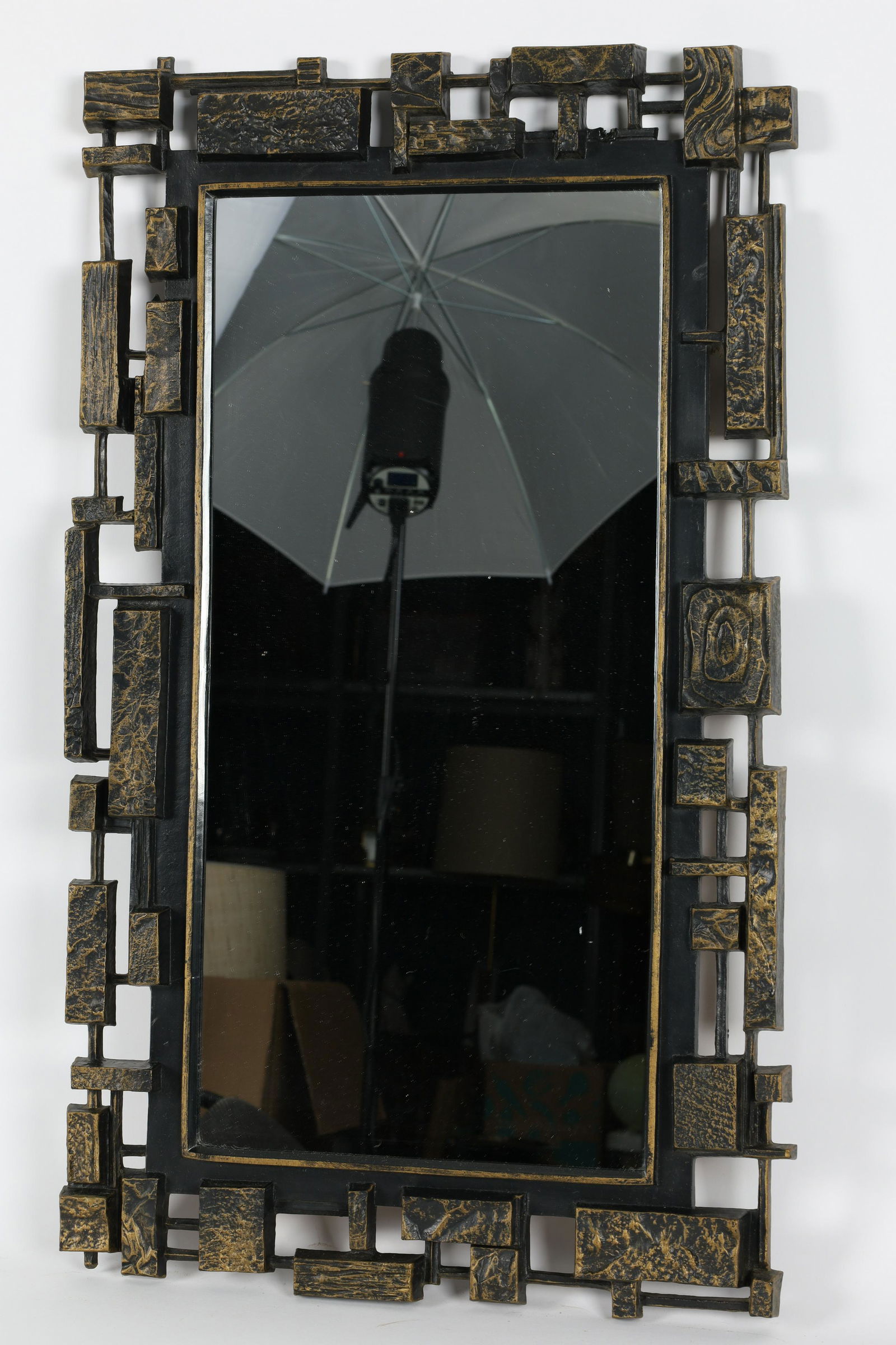 Mid Century Modern Brutalist Syroco Mirror (1 of 7)