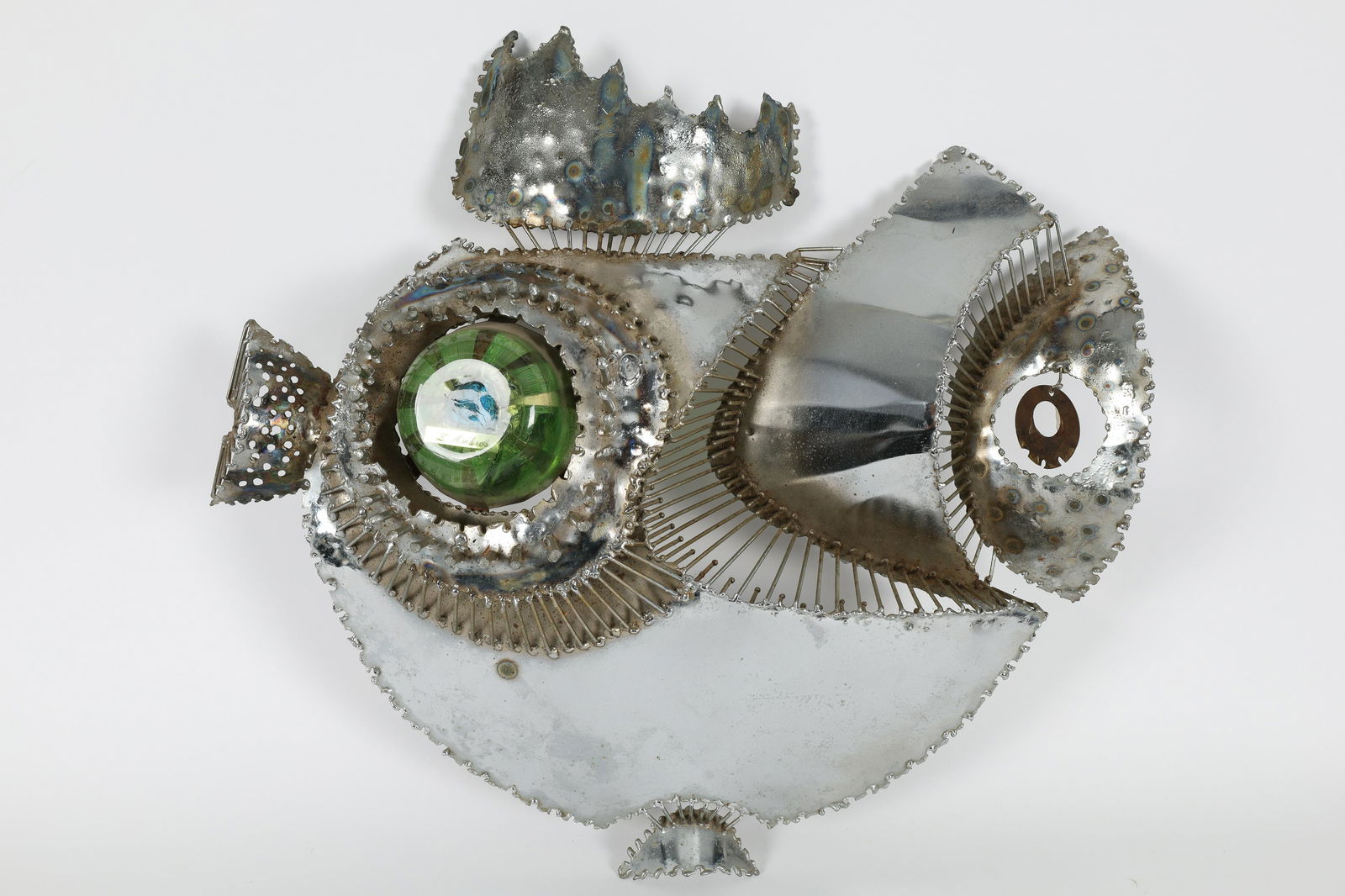 Abstract Brutalist Fish Wall Art Sculpture Signed (1 of 10)