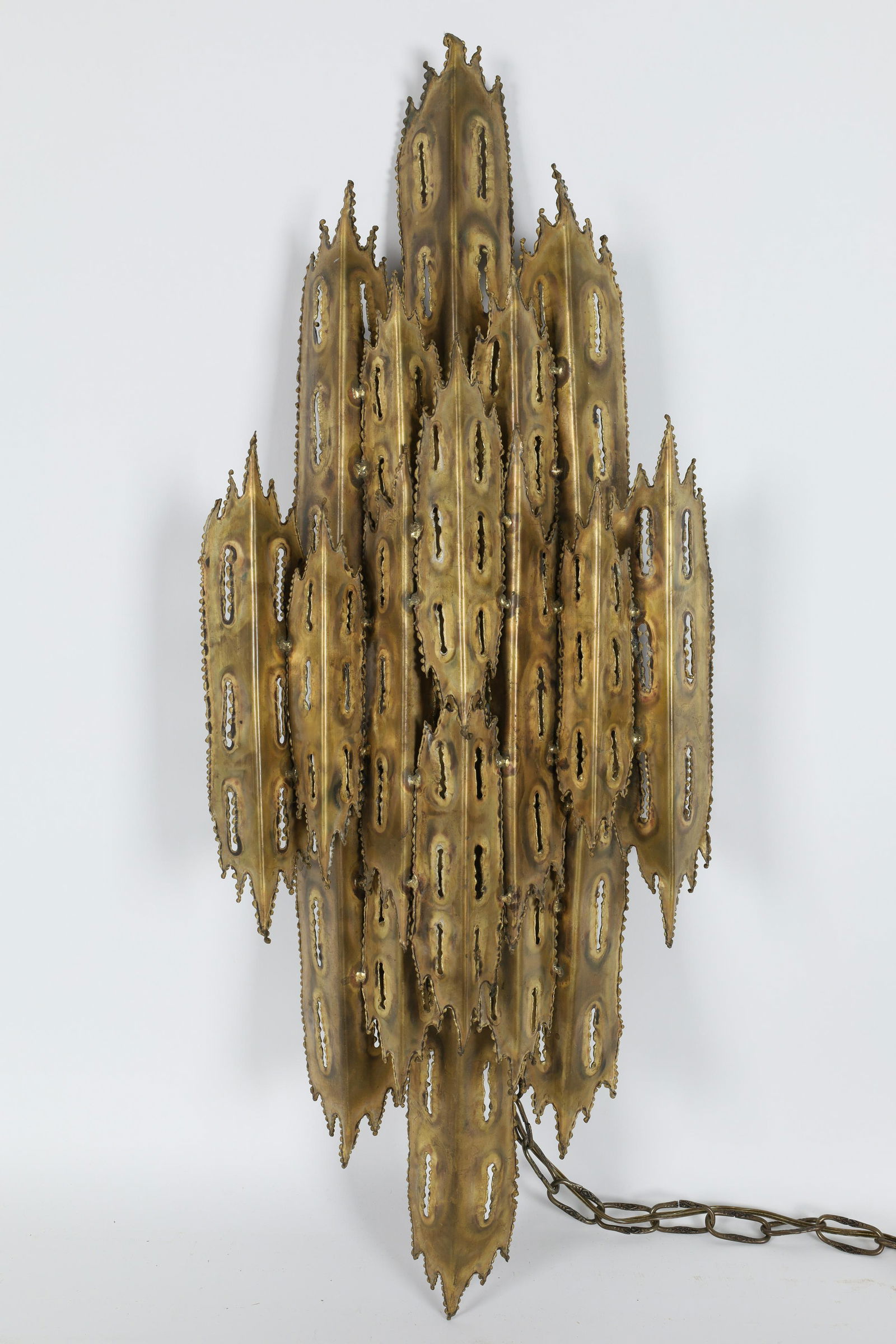 Brutalist MCM Wall Sconce Light Fixture Tom Green (1 of 8)