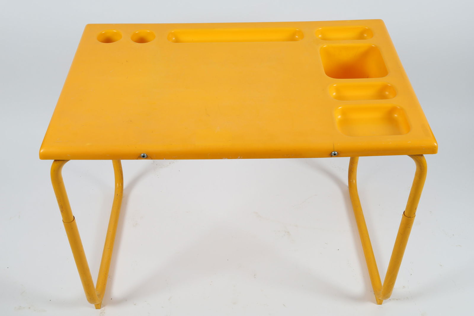 Vintage Space Age Yellow Molded Plastic Desk (1 of 7)