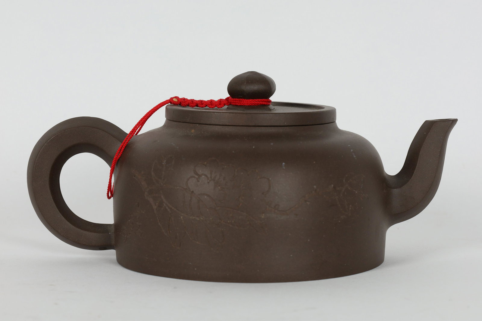 Signed Chinese Yixing Pottery Teapot (1 of 10)