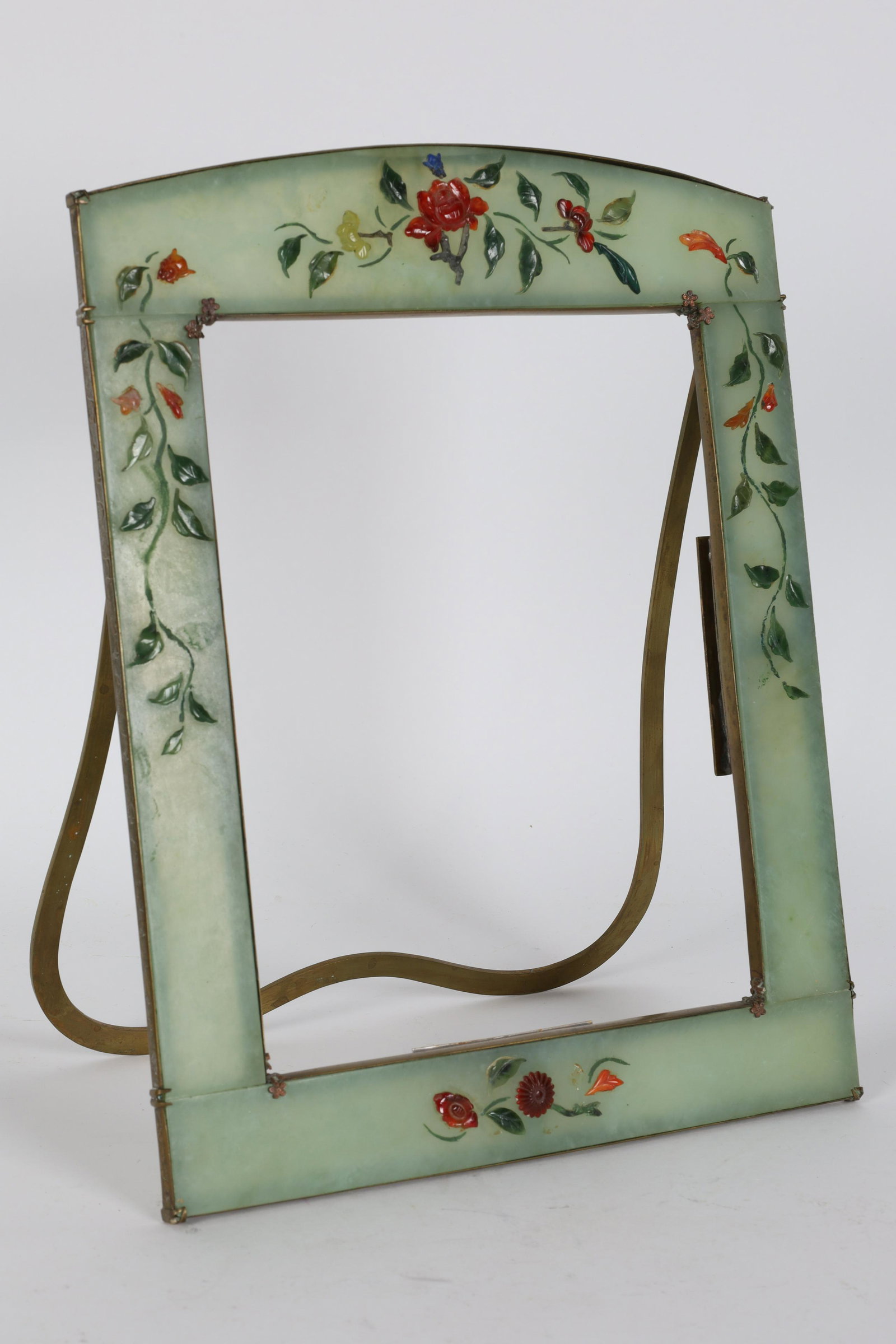 Chinese Jade And Brass Picture Frame (1 of 9)
