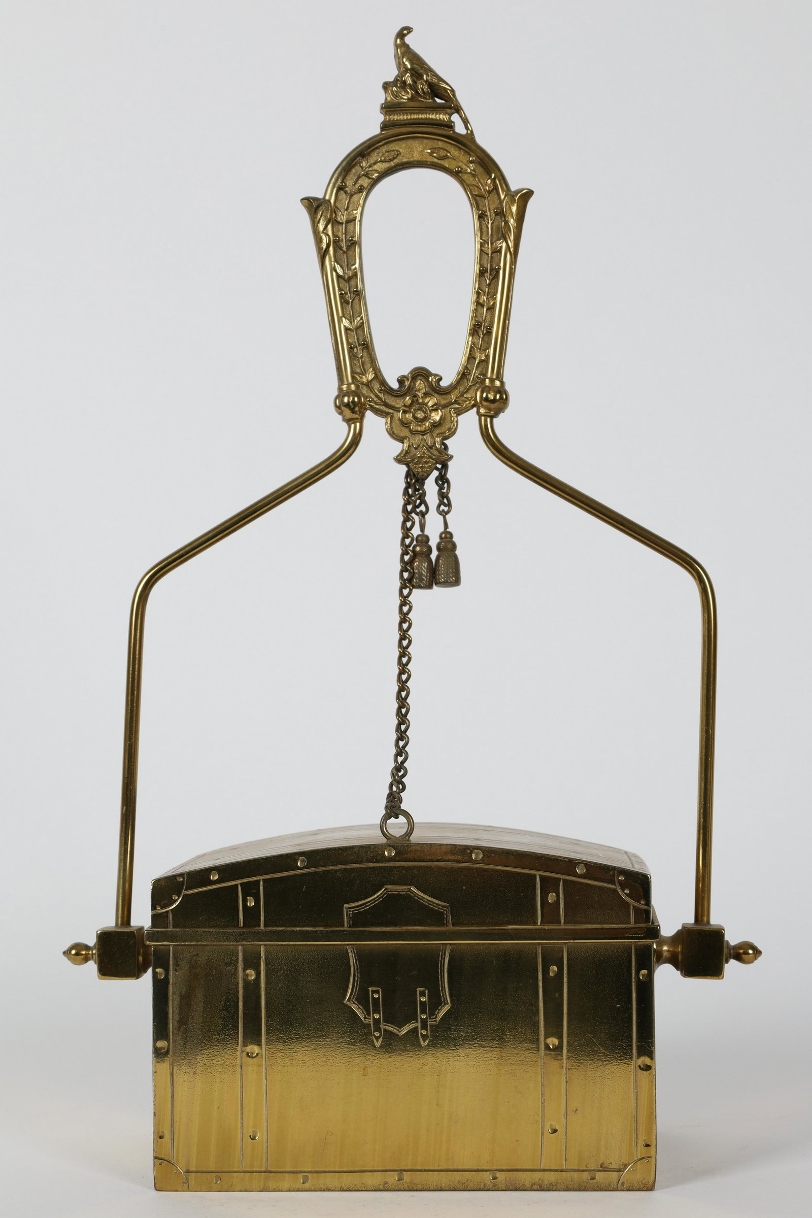 Unusual Antique Meriden Brass Trinket Box (1 of 11)