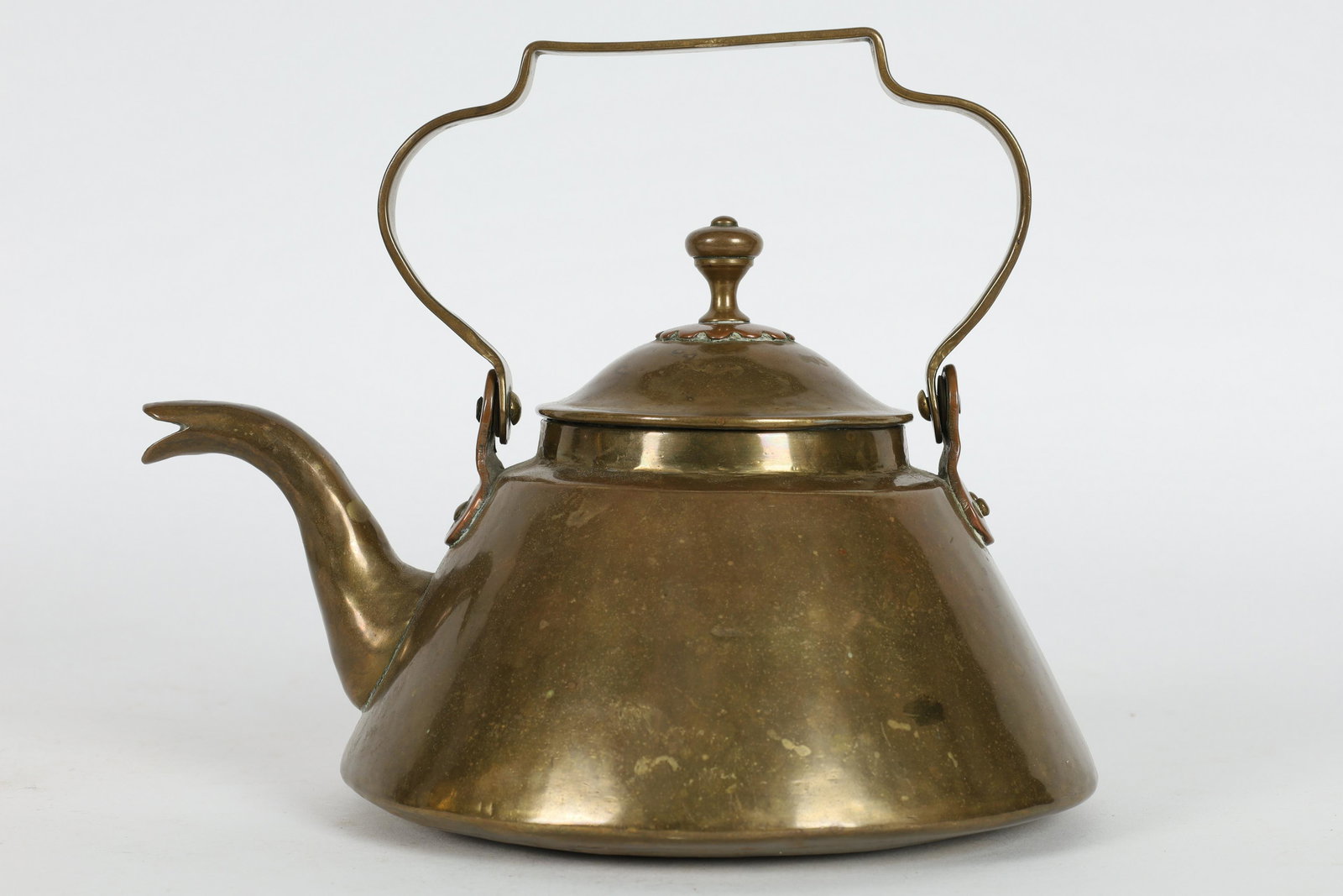 Rare Paul Beau Arts and Crafts Brass Copper Teapot (1 of 10)